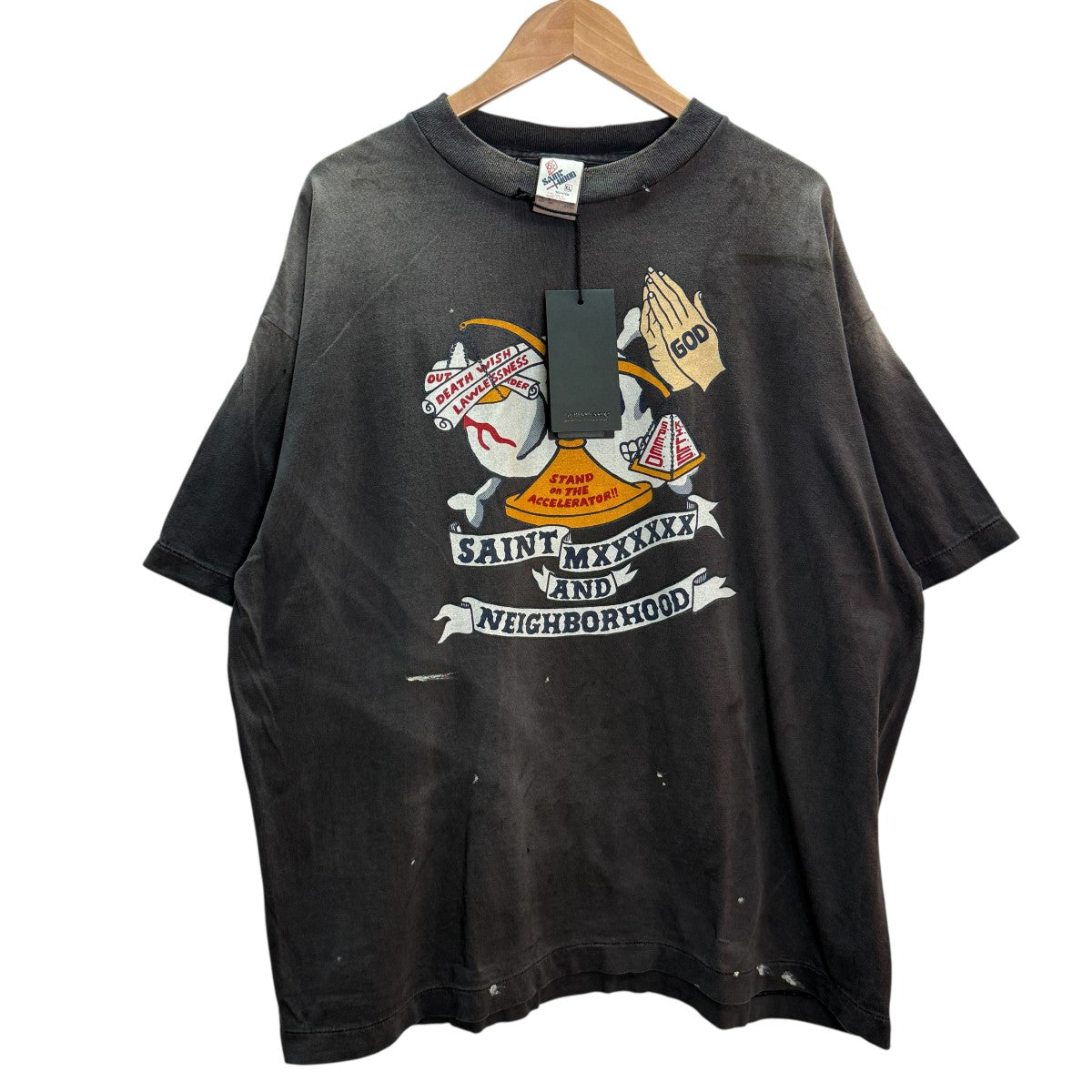 SAINT MICHAEL×NEIGHBORHOOD 25SS/STHD ． SS TEE PRAY