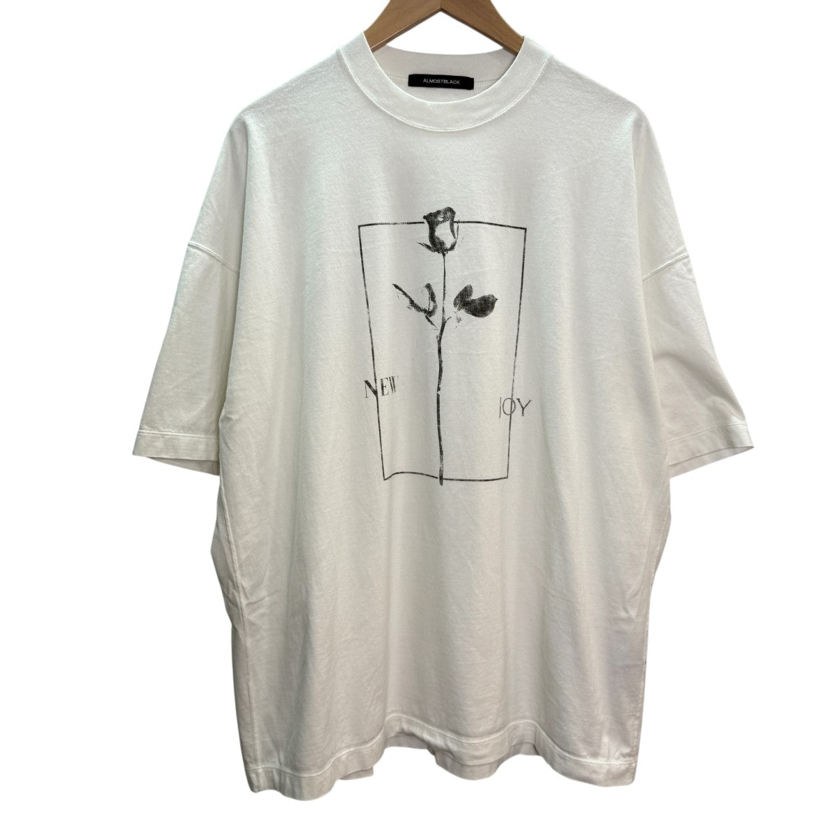 ALMOSTBLACK 25SS/CREW NECK PRINT TクルーネックプリントTシャツ25SS-CS04 古着・中古-1枚目のアイテム画像