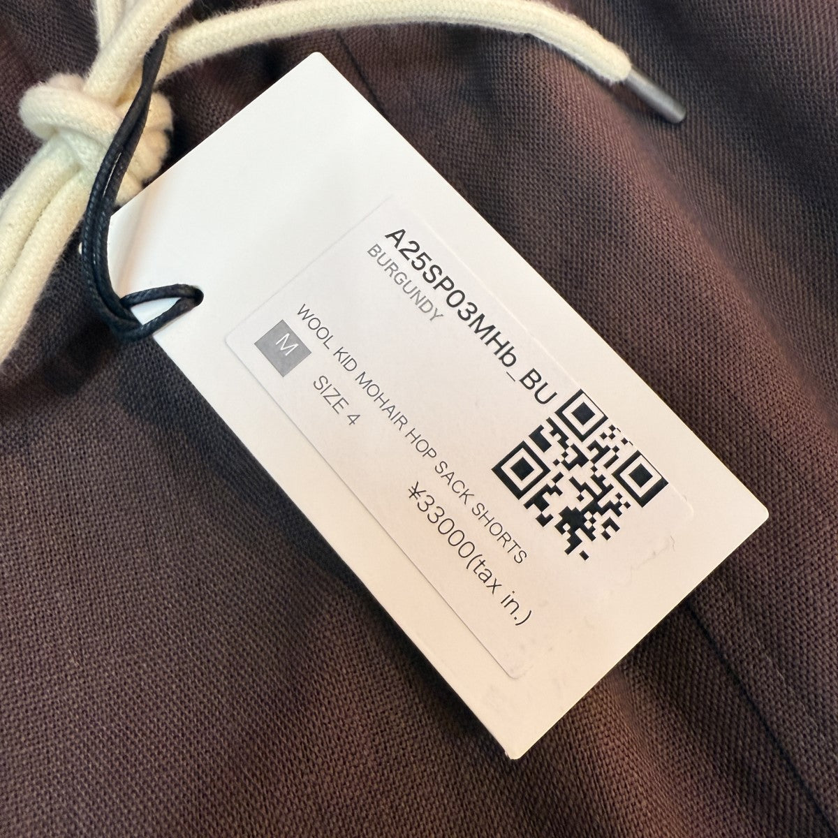 AURALEE 25SS ウールショーツ AURALEE 25SS ウールショーツ