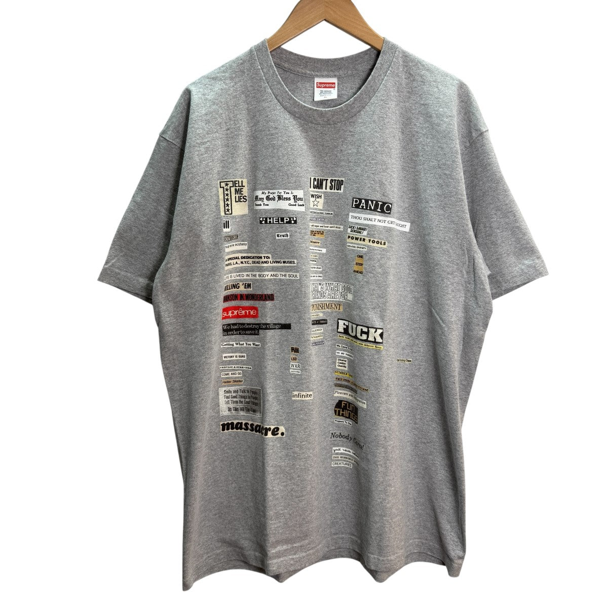 Supreme 18AWCutouts TeeカットアウトTシャツ 古着・中古-1枚目のアイテム画像