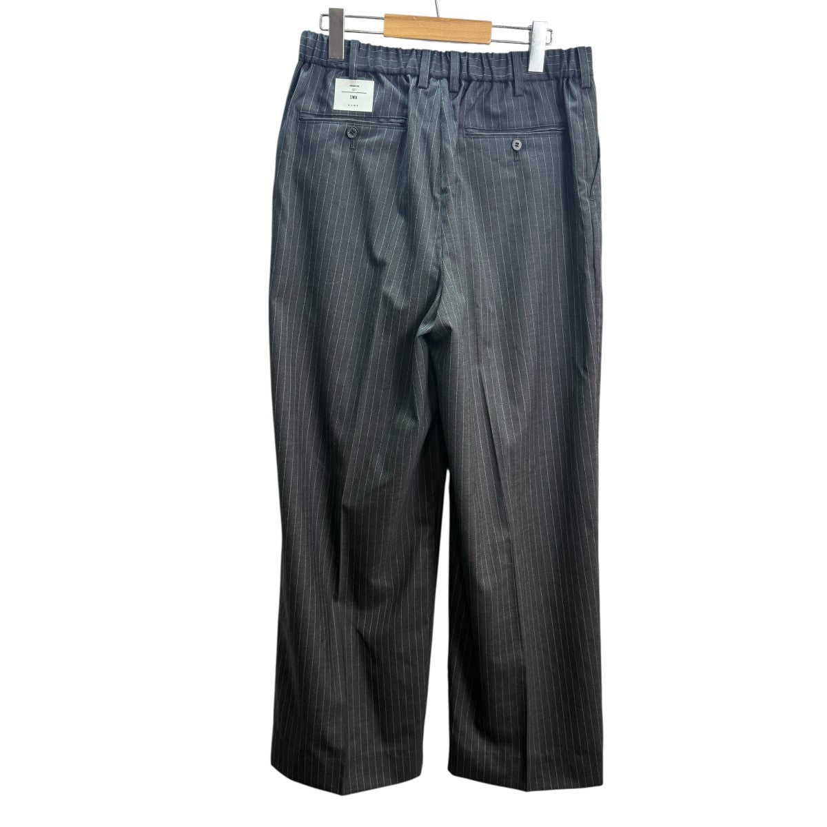 Name．(ネーム) 25SS/WOOL STRIPE ONE TUCK WIDE 35SLACKS