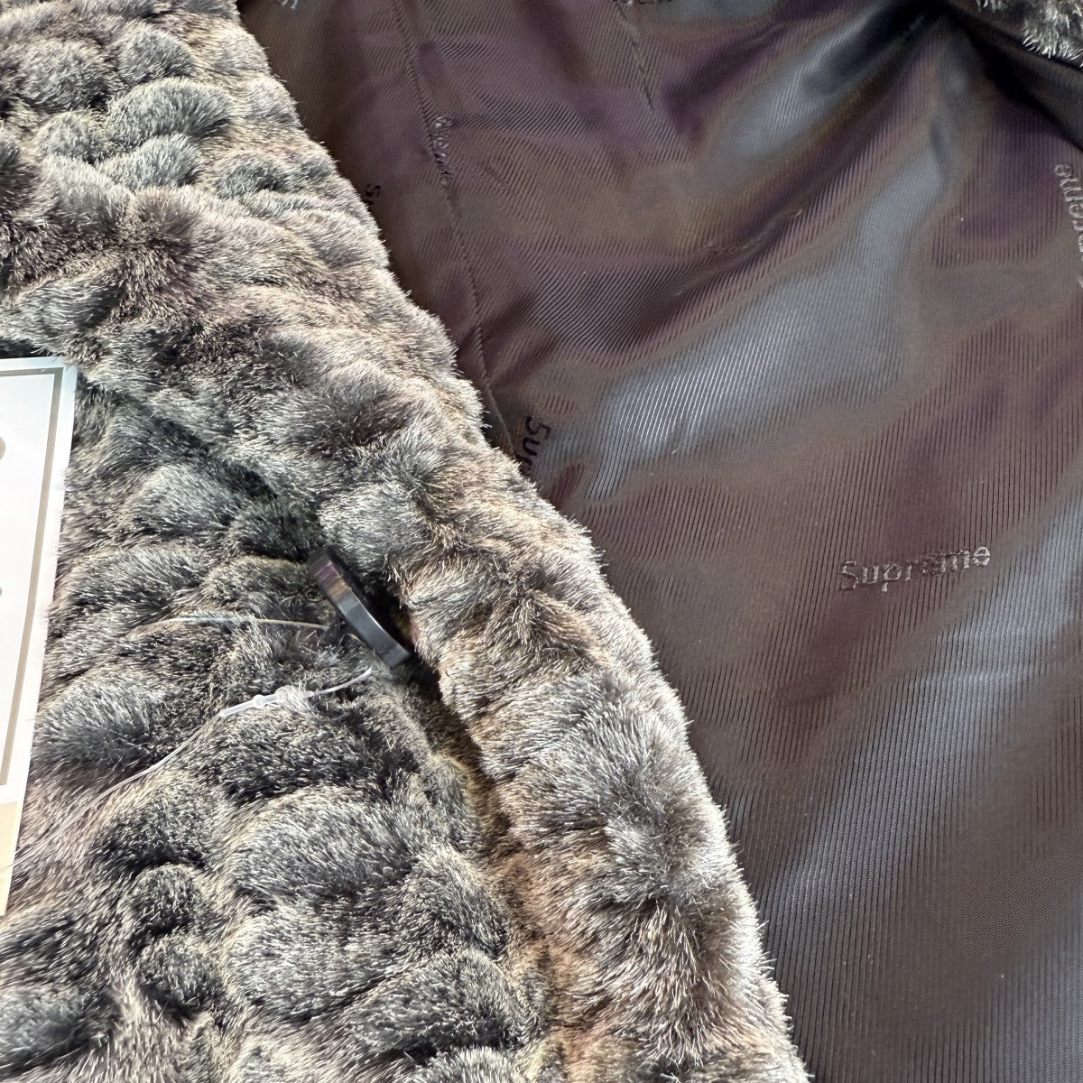 Supreme'FurCollarTweedCoat'ファーコート ロングコート 210.jpg