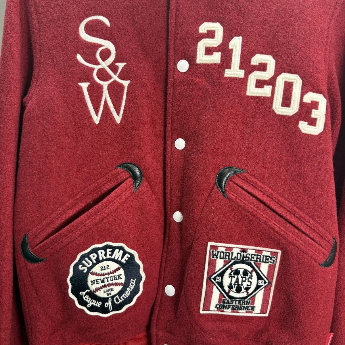 supreme ジャケット Supreme×WTAPS 09AW/AWARD JACKET／アワードジャケット レッド