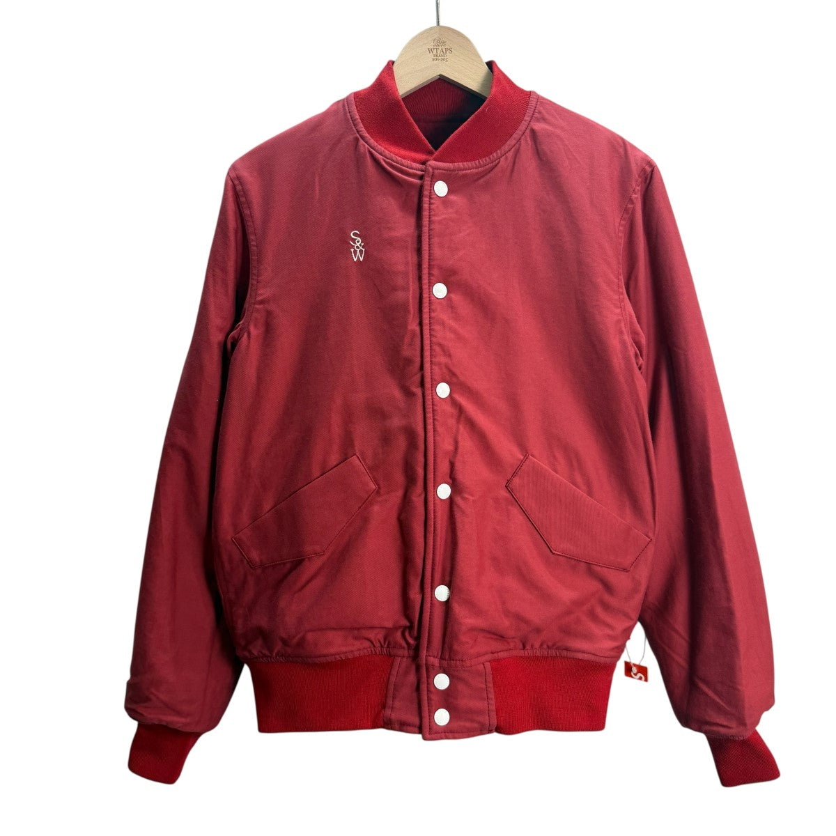 supreme ジャケット Supreme×WTAPS 09AW/AWARD JACKET／アワードジャケット レッド