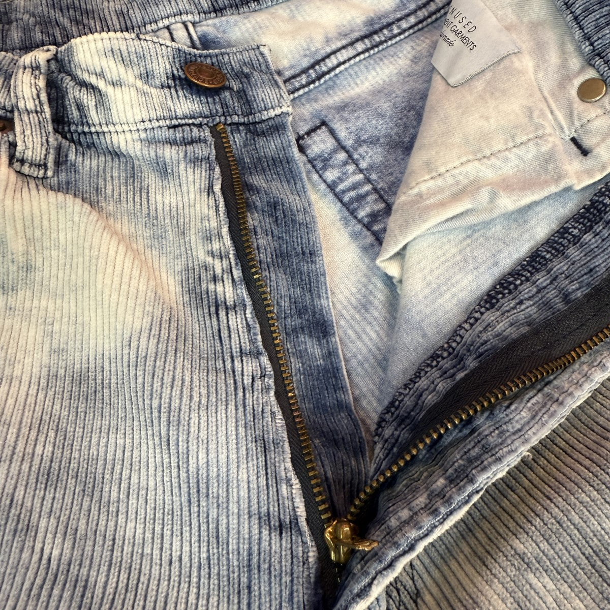 25SS Unused Corduroy wide pants インディゴ 3 UNUSED(アンユーズド) 25SS/Corduroy wide pants／コーデュロイ