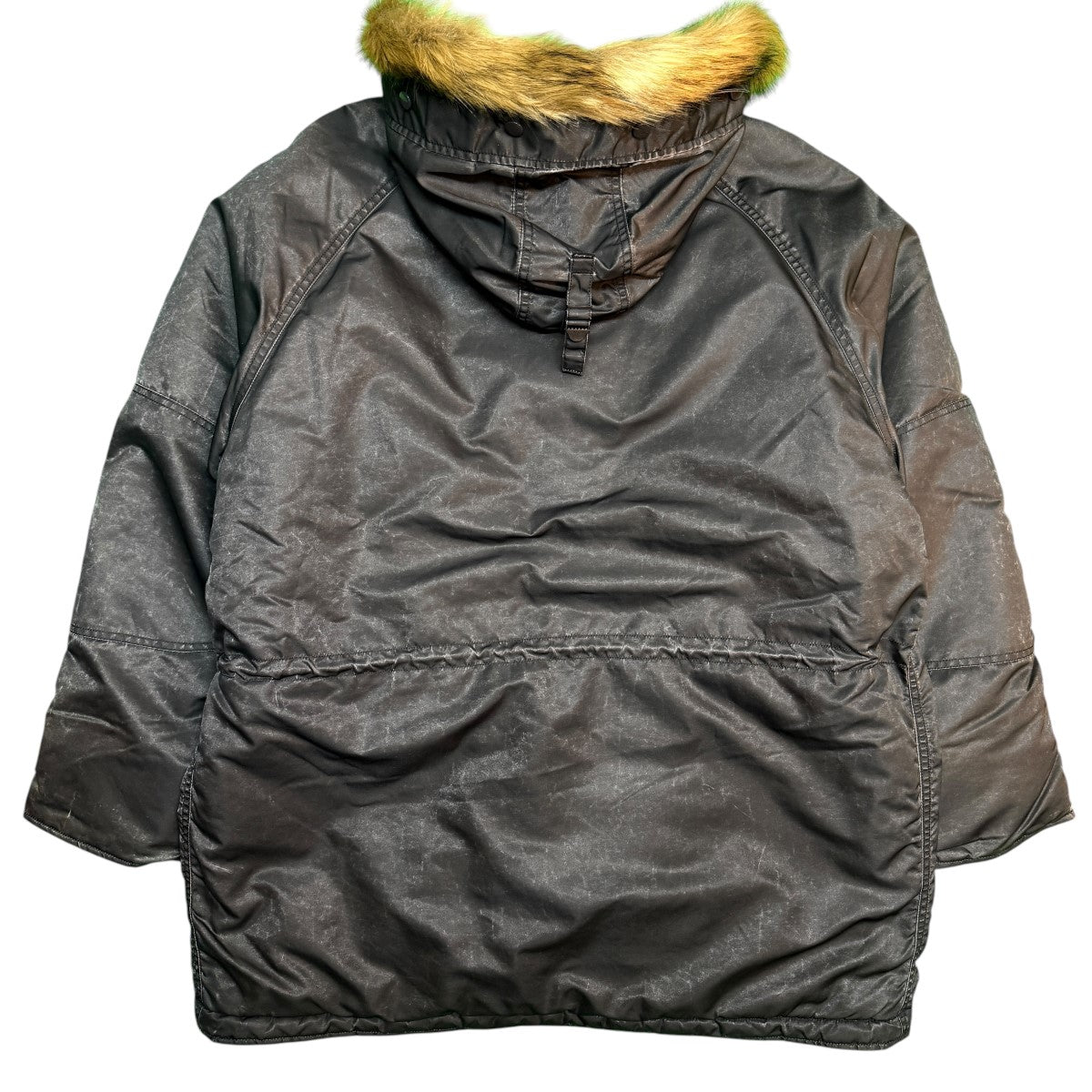 24AW/Washed Flight Satin N-3B Parka／ウォッシュドフライトサテンN3Bパーカーコートファー部分着脱仕様