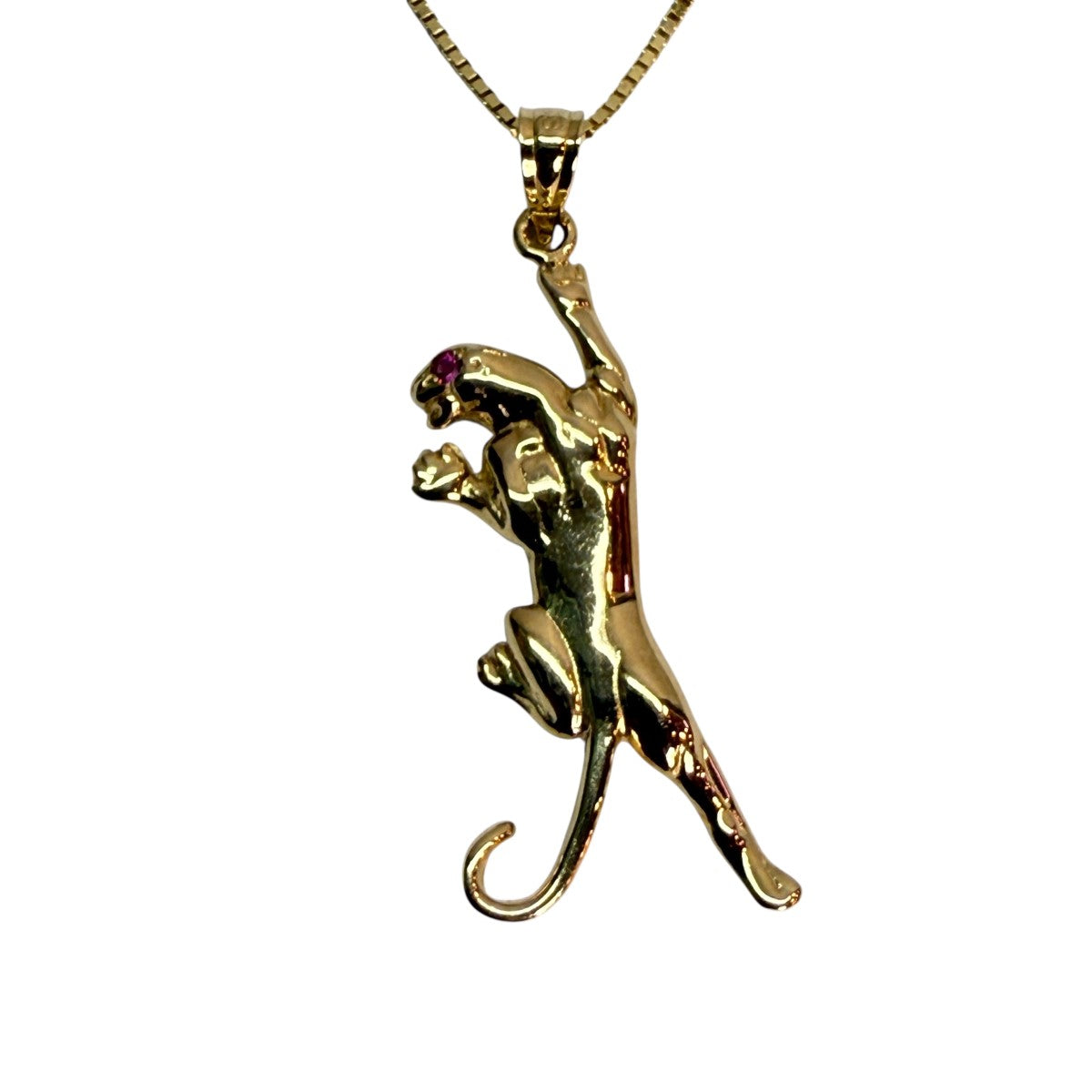 SUPREME 14K 18aw ゴールド　 パンサー　ネックレス Supreme(シュプリーム) 18AW/Panther Gold Pendantパンサー14金
