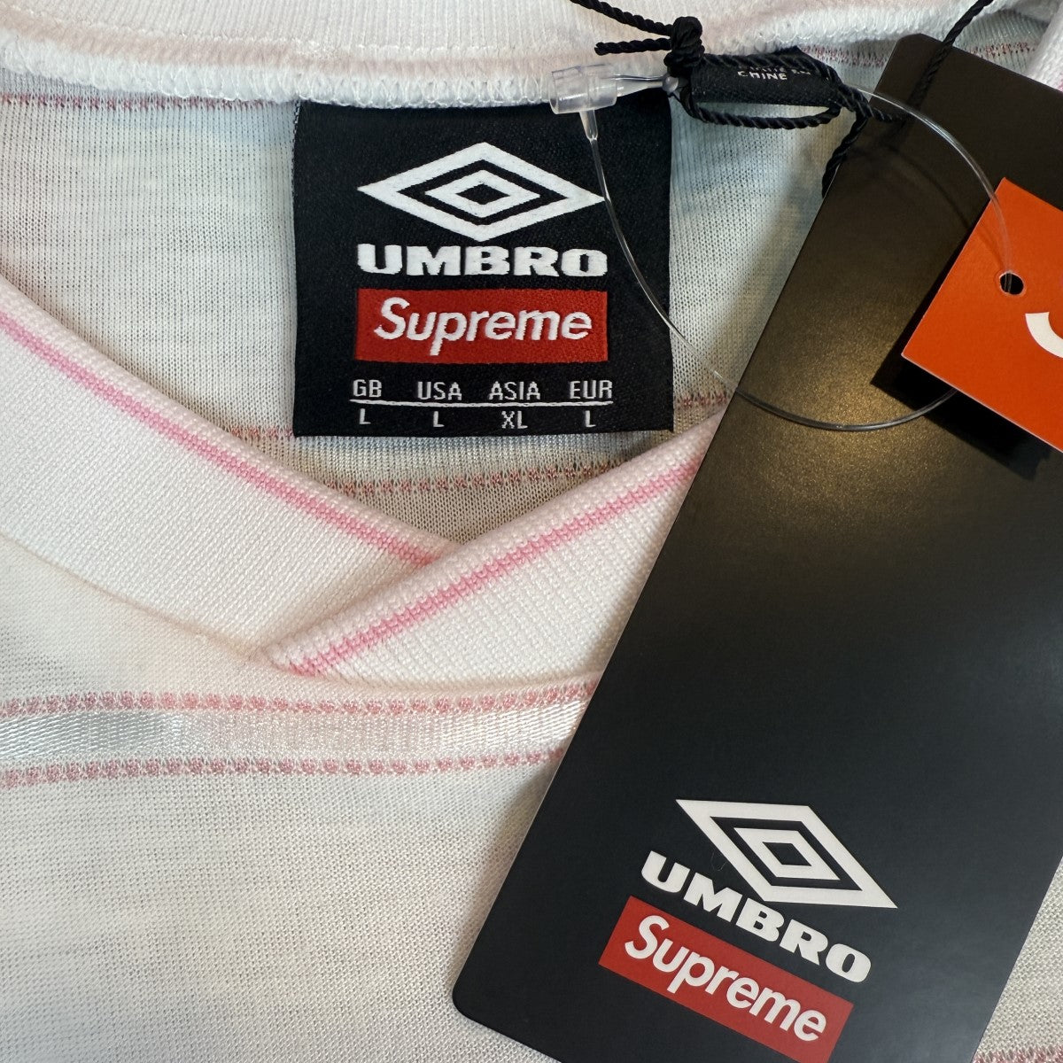 Supreme×UMBRO 25SS/Stripe Soccer Jersey／アンブロ ストライプサッカージャージ 古着・中古-5枚目のアイテム画像