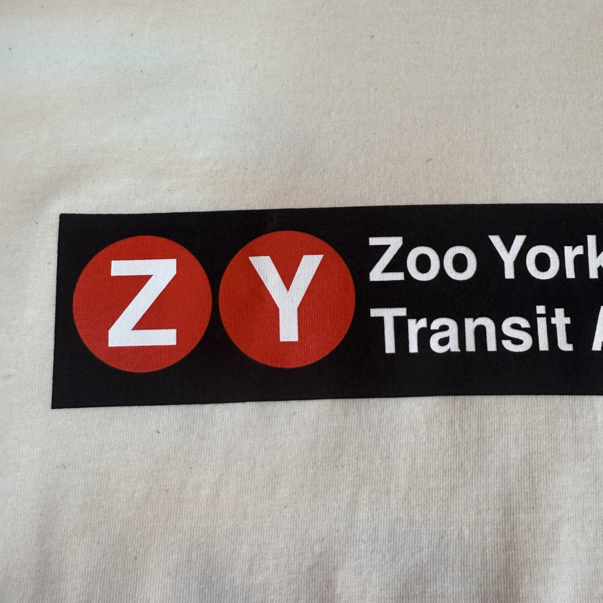 トップス Supreme Zoo York Transit Tee Natural L Supreme x Zoo York Transit Natural Tee – WyCo Vintage Broadway
