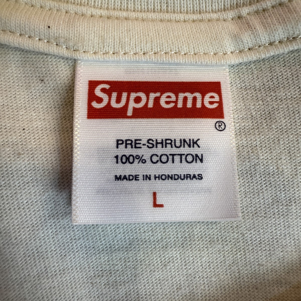 トップス Supreme Zoo York Transit Tee Natural L SupremeZooYorkTransitTeeBlackl