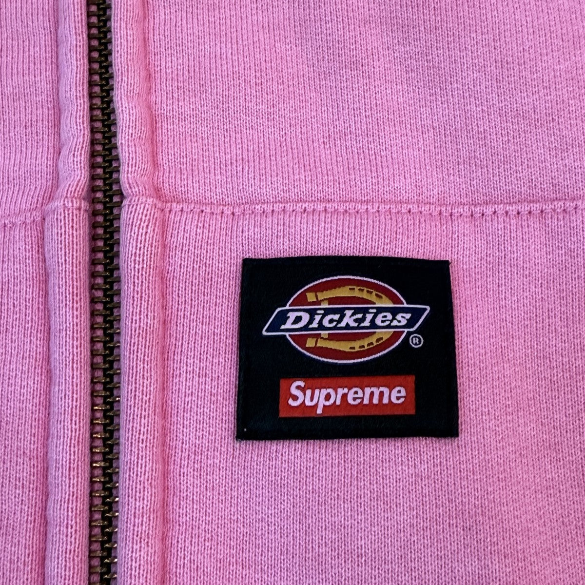 Supreme Dickies Quilted Lined Zip Up ピンク Supreme Dickies Quilted Lined Zip Up Hooded Sweatshirt Pink