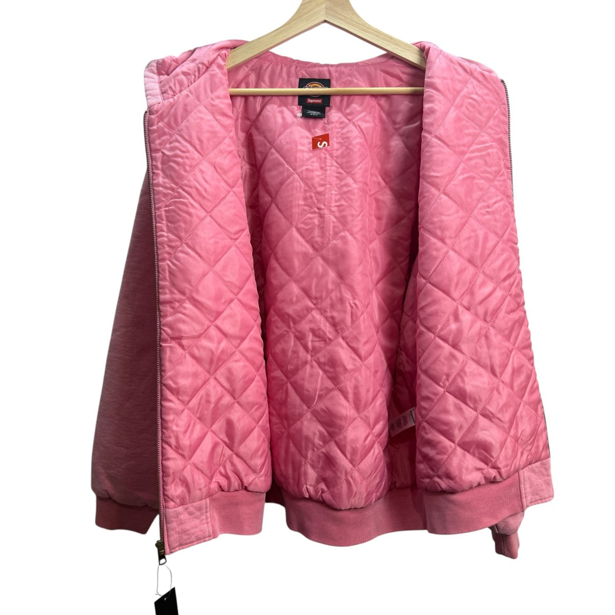 Supreme×Dickies 24AW/Quilted Lined Zip Up Hooded Sweatshirt