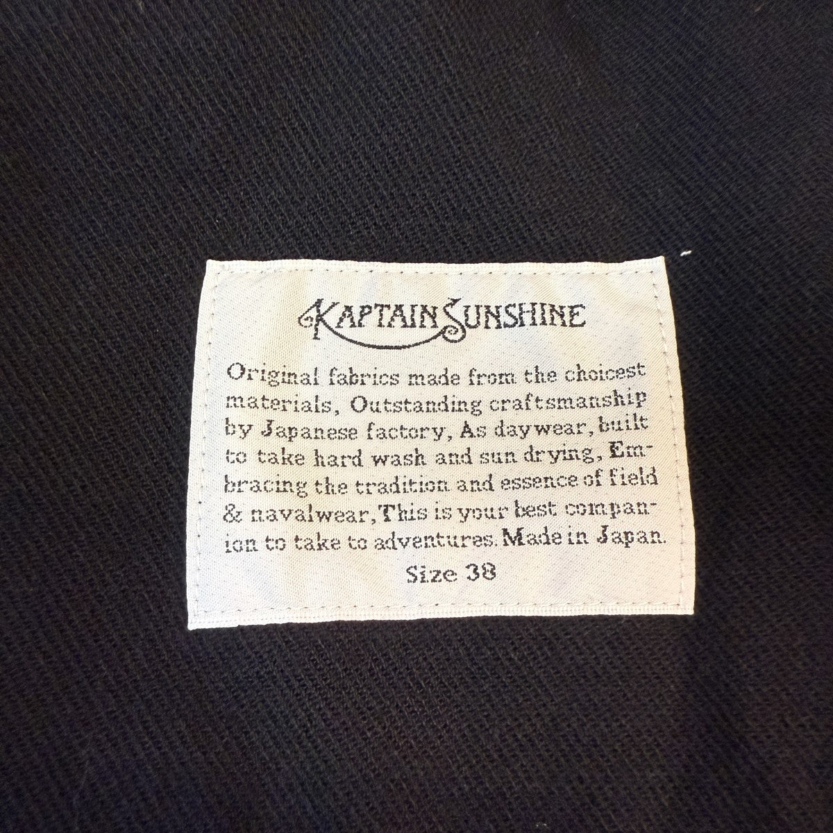 KAPTAIN SUNSHINE(キャプテンサンシャイン) 21AW/Mechanic Jacket