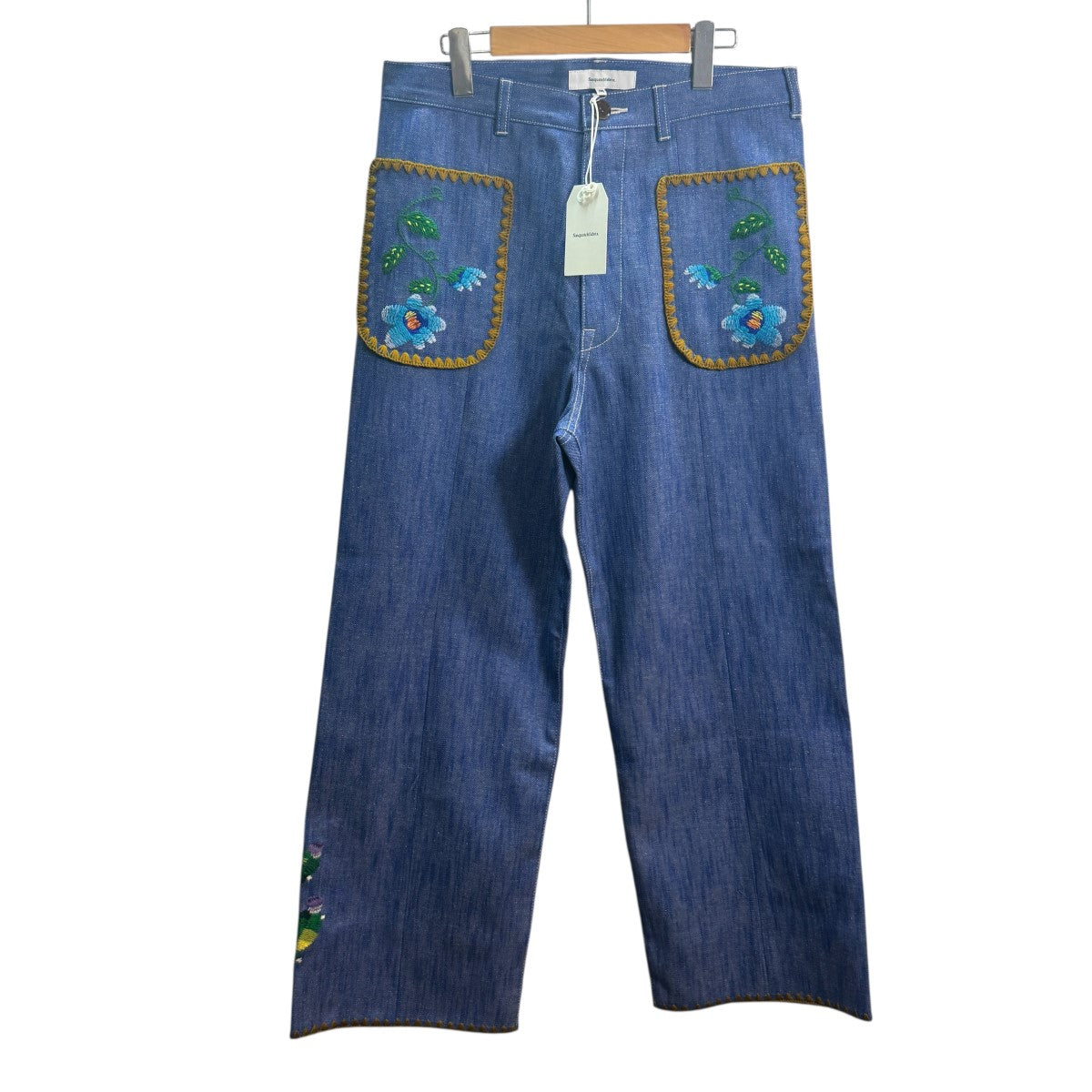 25SS/FLARE DENIM PANTS  MEXICAN EMBROIDERYフレアデニムパンツ メキシカン刺繍パンツ25SS-PA9-011