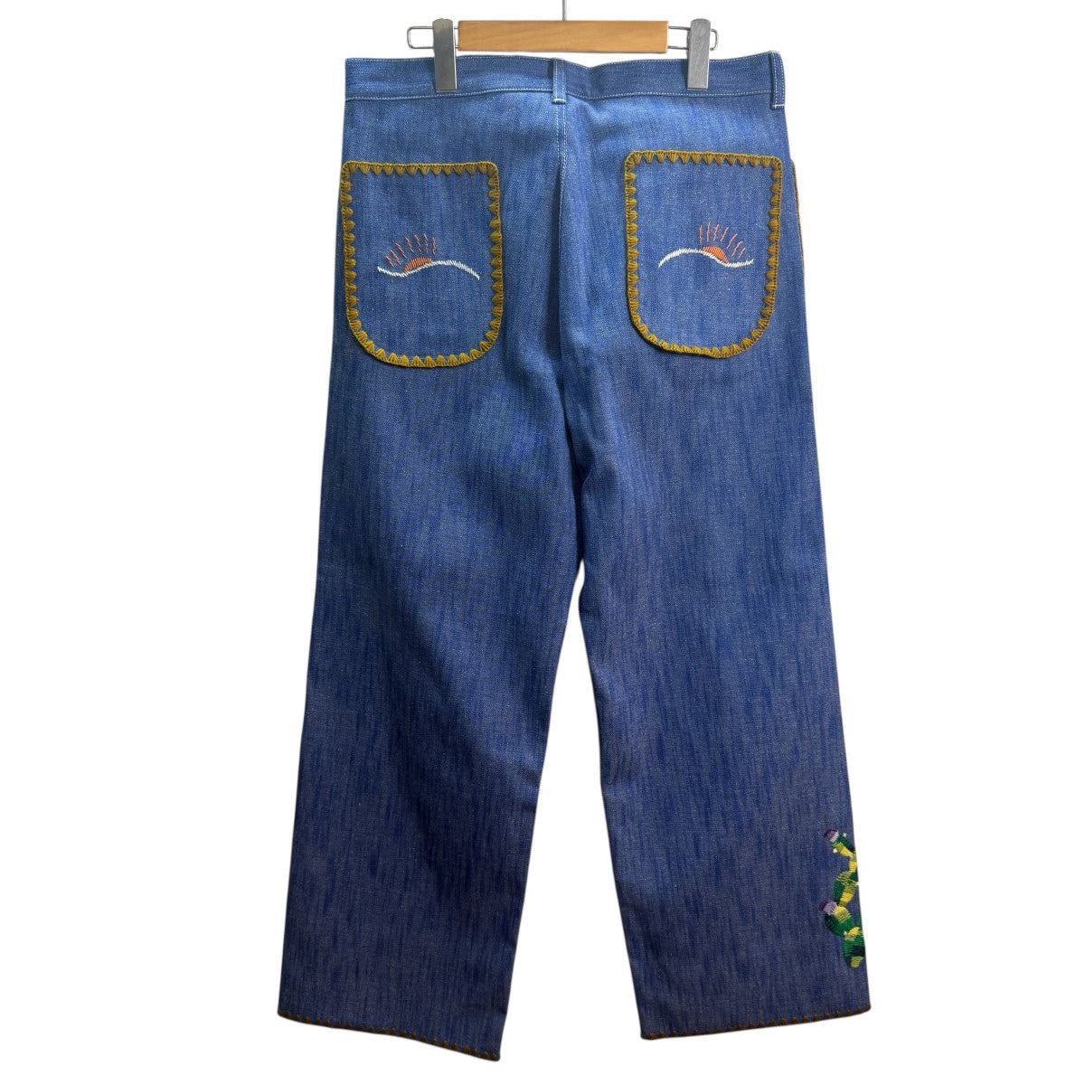 25SS/FLARE DENIM PANTS  MEXICAN EMBROIDERYフレアデニムパンツ メキシカン刺繍パンツ25SS-PA9-011
