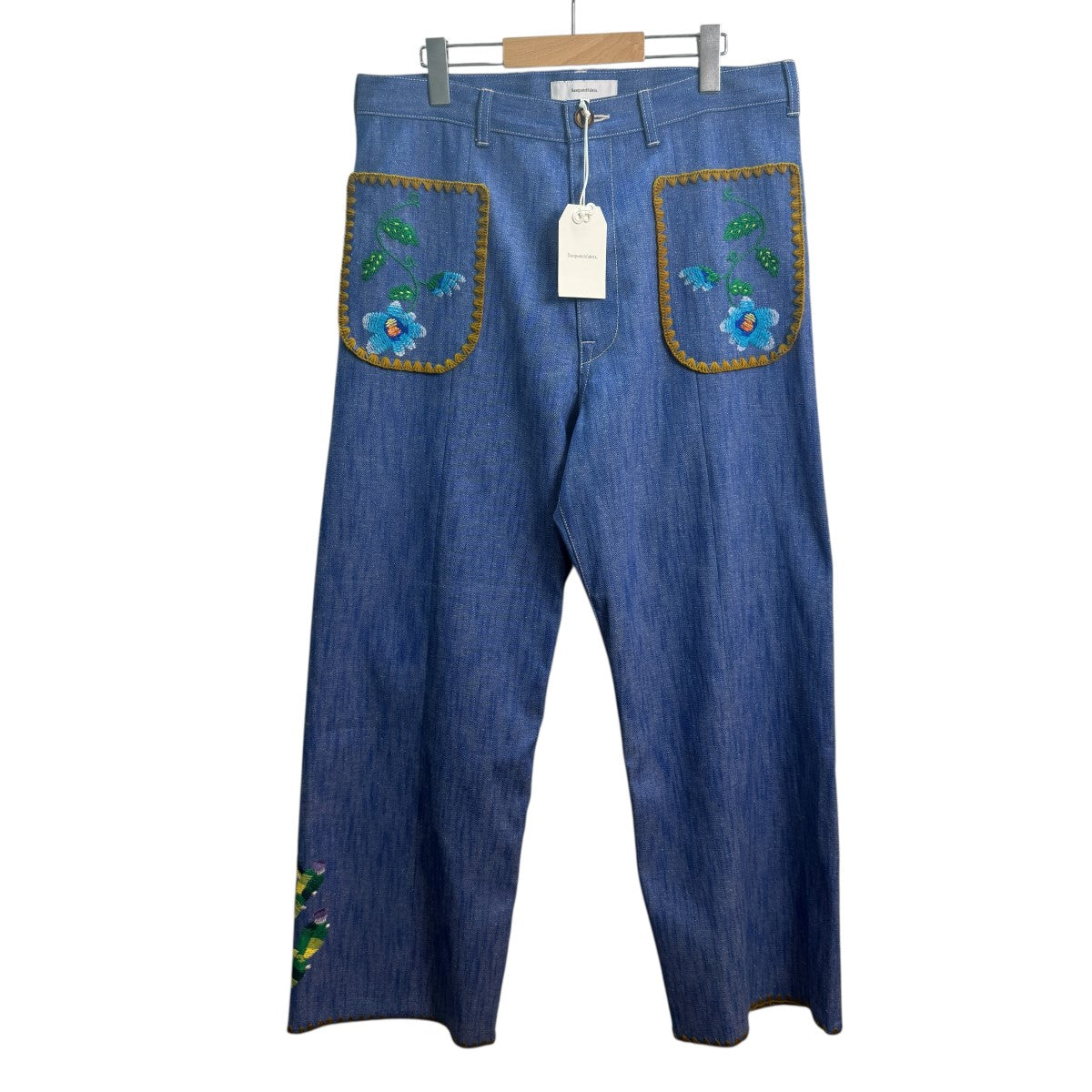 25SS/FLARE DENIM PANTS MEXICAN EMBROIDERY／フレアデニムメキシカン刺繍パンツ25SS-PA9-011