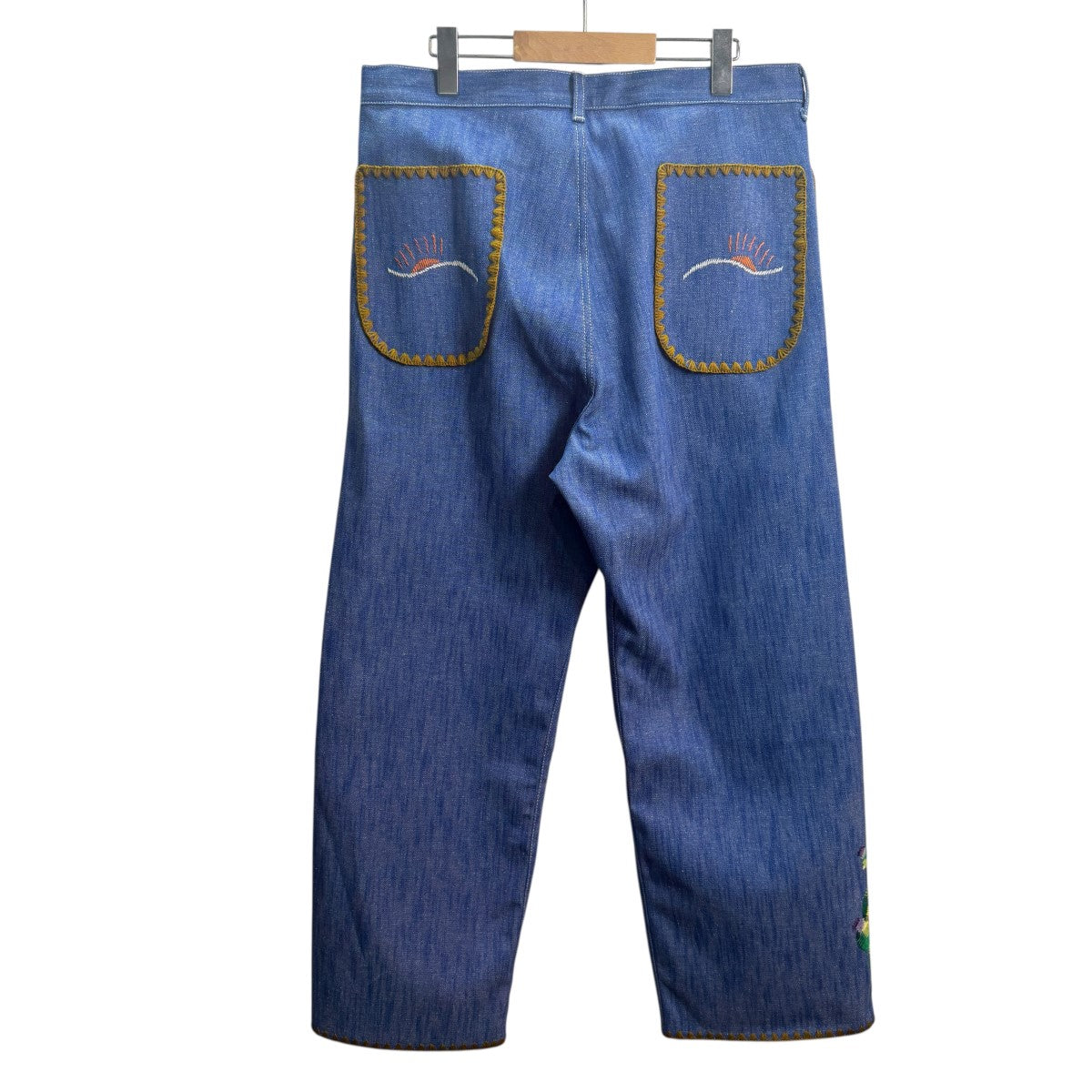 25SS/FLARE DENIM PANTS MEXICAN EMBROIDERY／フレアデニムメキシカン刺繍パンツ25SS-PA9-011