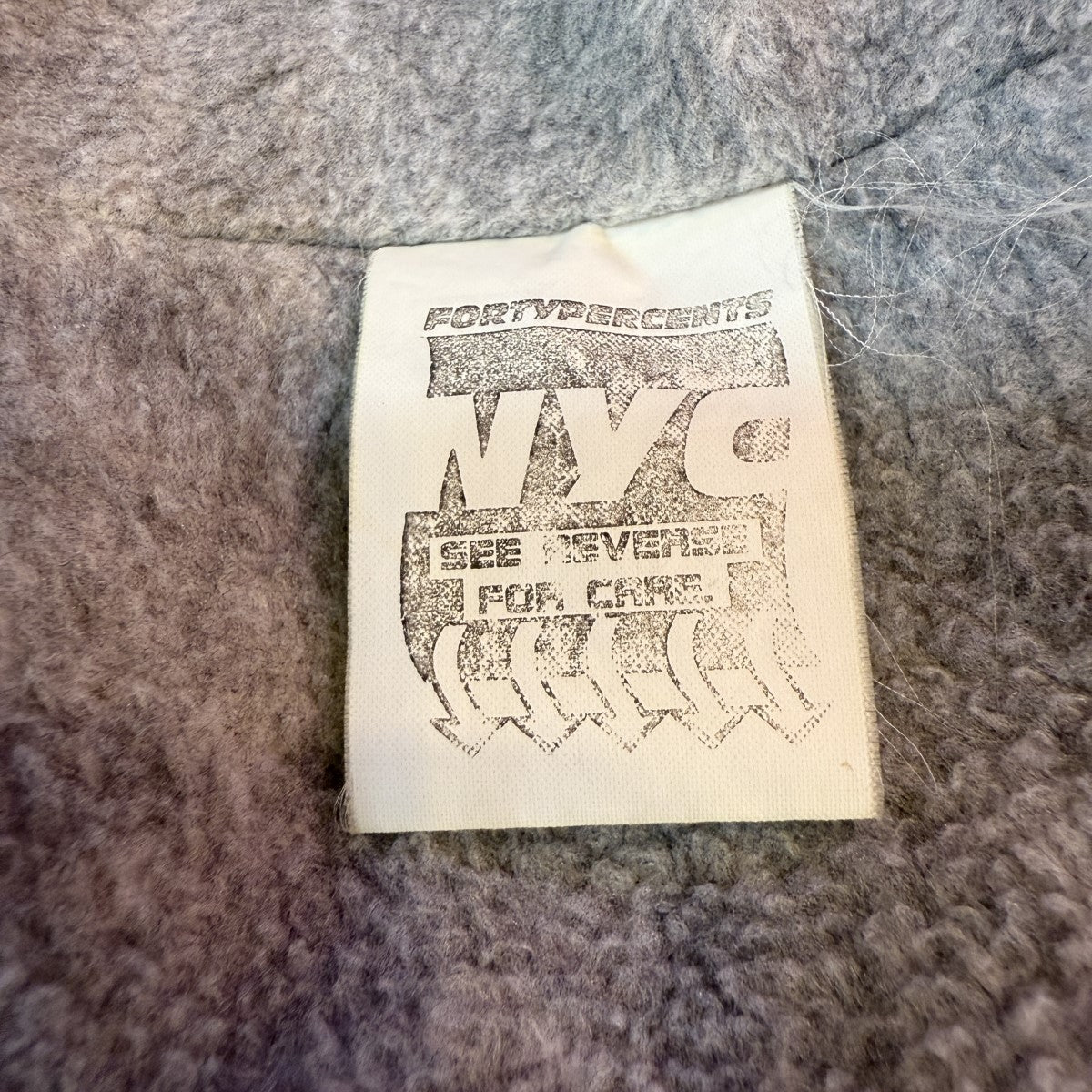FORTY PERCENTS AGAINST RIGHTS ／90S初期ナイロンJKT／裏地起毛ジャケット 古着・中古-8枚目のアイテム画像
