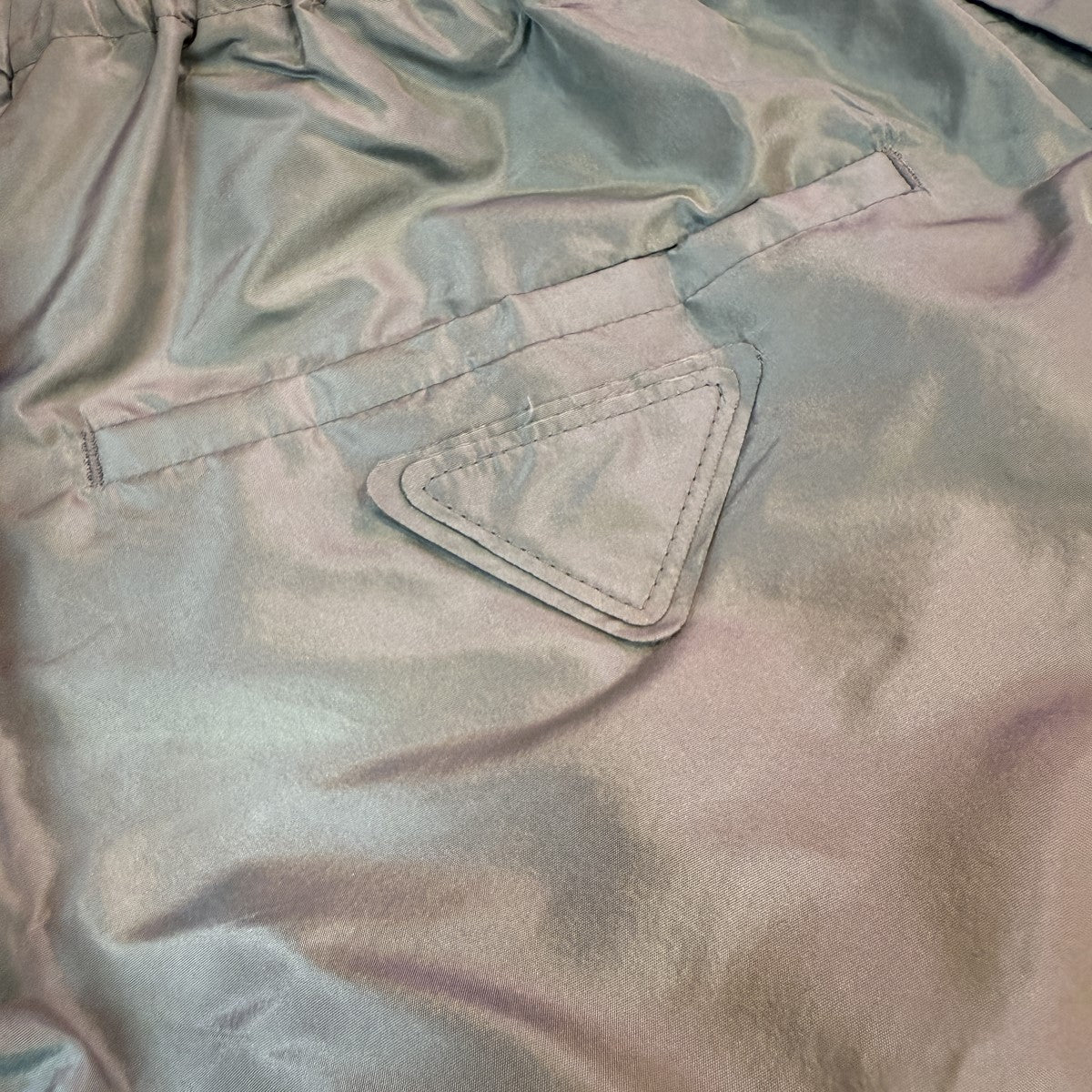 22AW/PANTALONE SETA TEC／三角ロゴシルクトラウザーパンツSPH229 S222