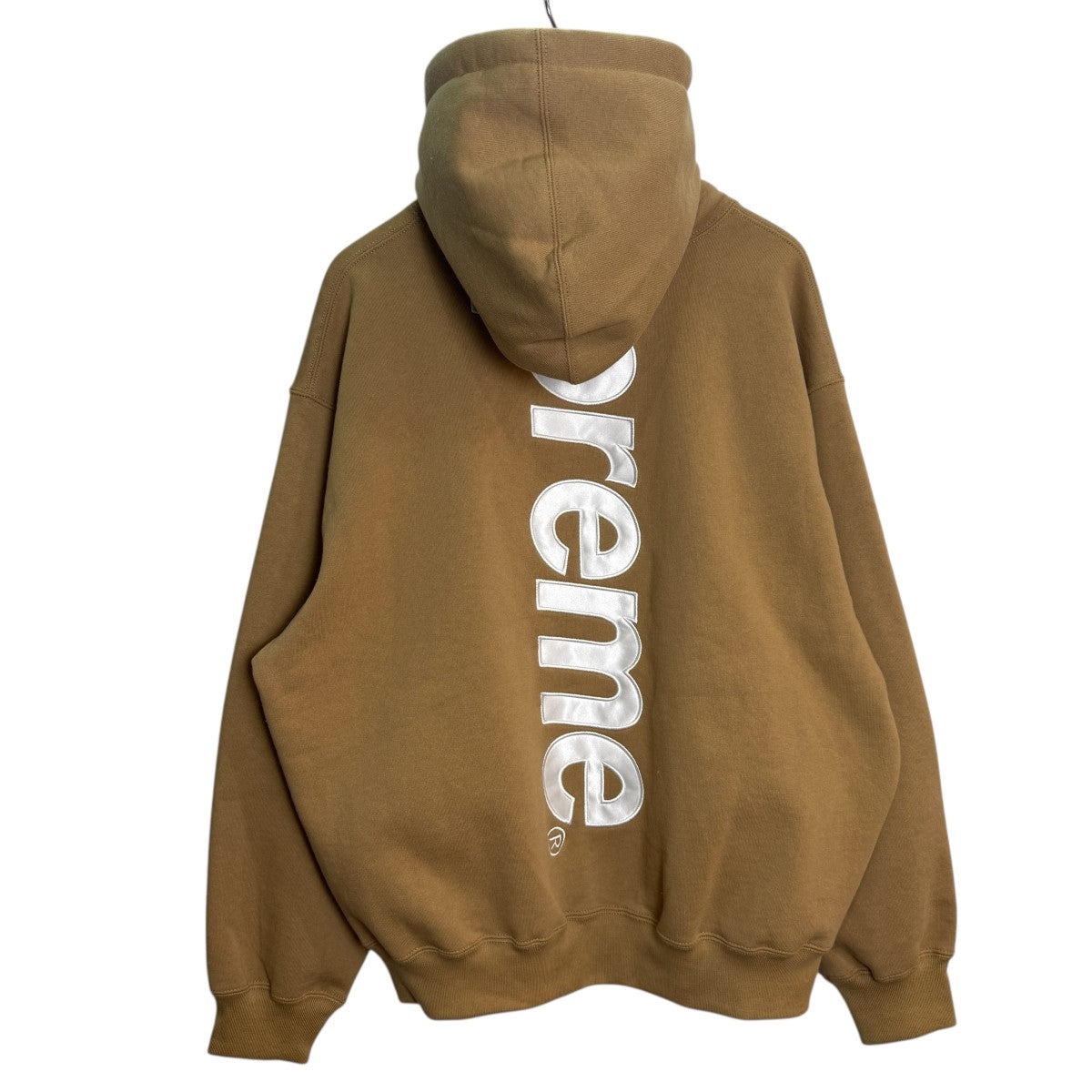 サイズM Supreme サテン アップリケ フーディー パーカー 工
