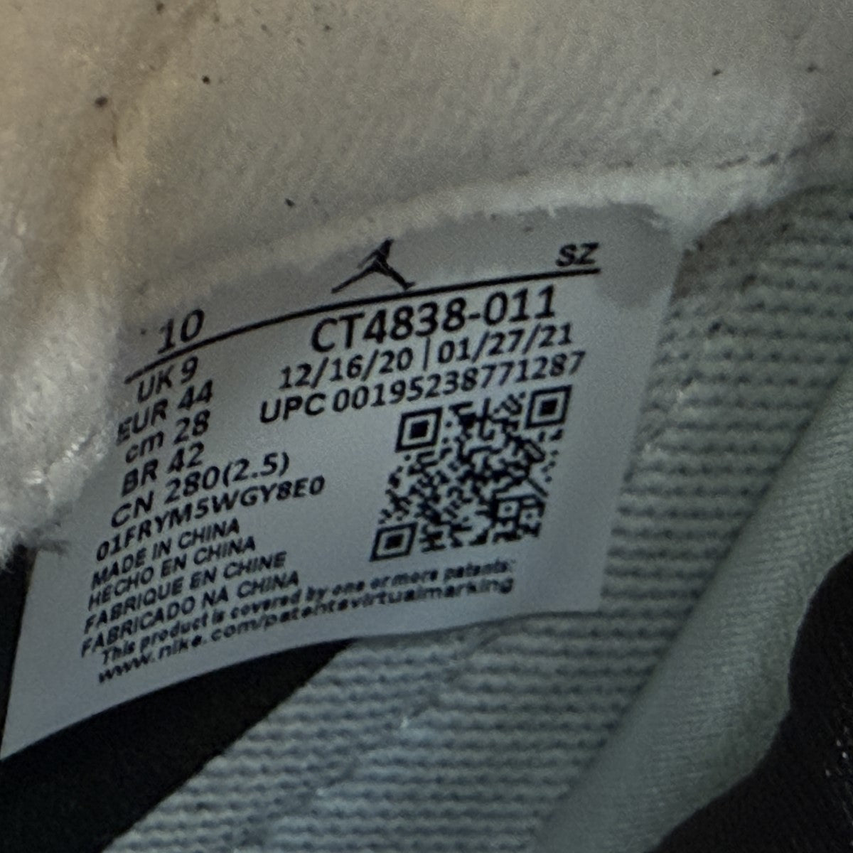 NIKE 2021/AIR JORDAN 5 RETRO／エアージョーダン5レトロ スニーカーCT4838-011 古着・中古-9枚目のアイテム画像