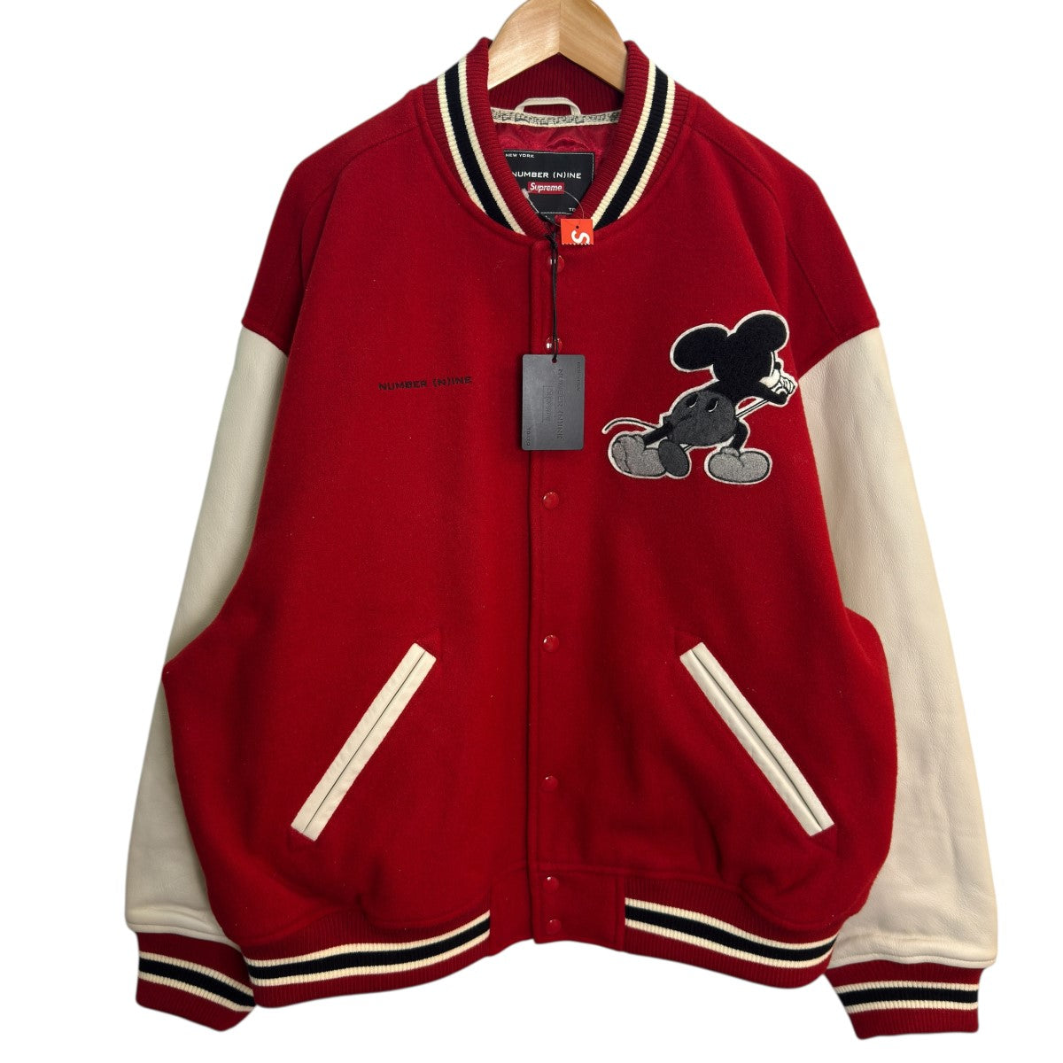 25AW/Mickey Varsity Jacket／ナンバーナインミッキーバーシティジャケット