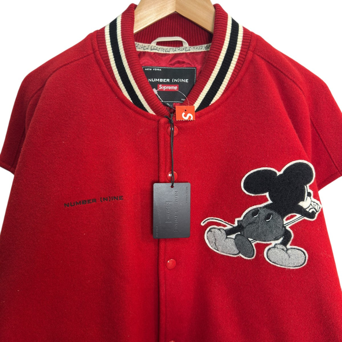 25AW/Mickey Varsity Jacket／ナンバーナインミッキーバーシティジャケット