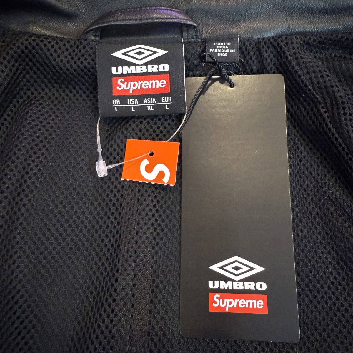 Supreme×UMBRO 25AW/Leather Track Jacket／レザートラックジャケット