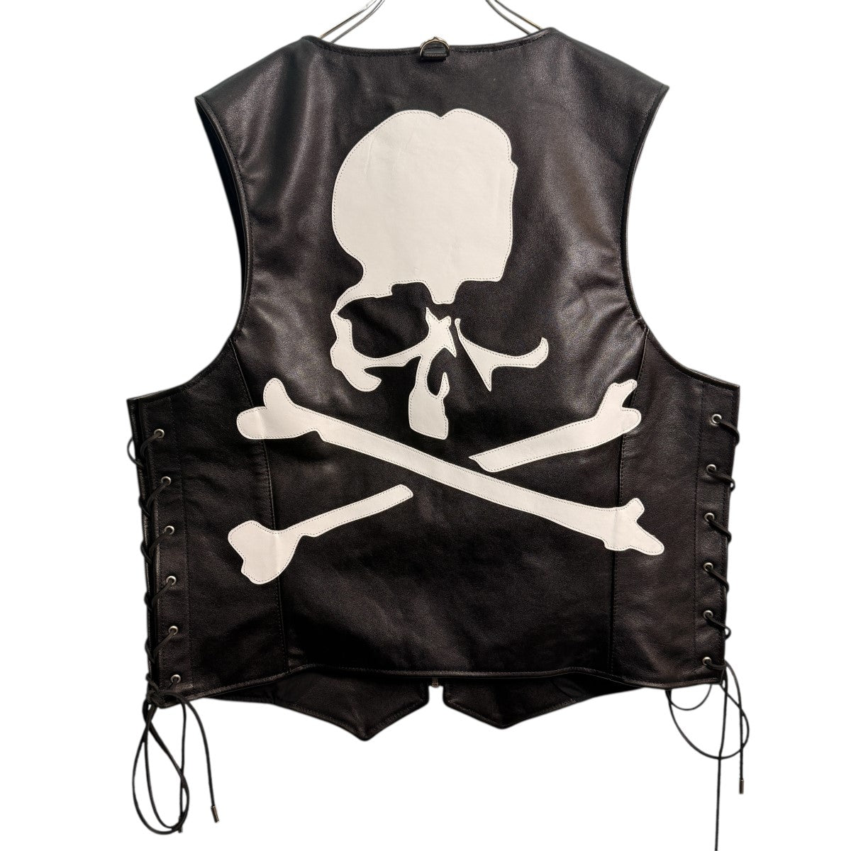 MASTERMIND WORLD×VANSON LEATHER 25AW/BONES VEST／ボーンレザーベストMW25C15-VE100 古着・中古-2枚目のアイテム画像