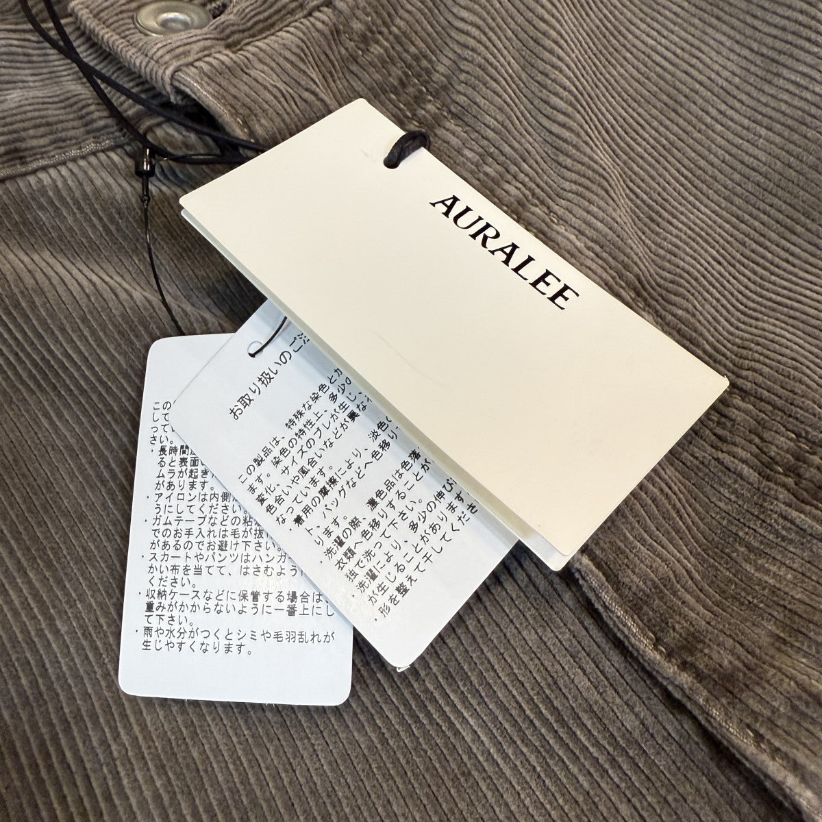 AURALEE(オーラリー) 25AW/PIGMENT DYED FINX CORDUROY WIDEピグメント