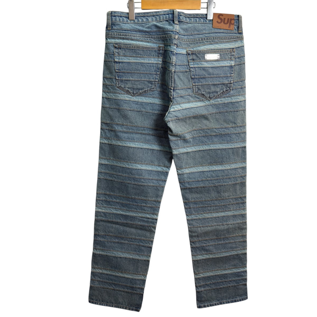 Supreme 22AW/Layered JeanWashed Blue／レイヤードデニムパンツweek14 古着・中古-2枚目のアイテム画像