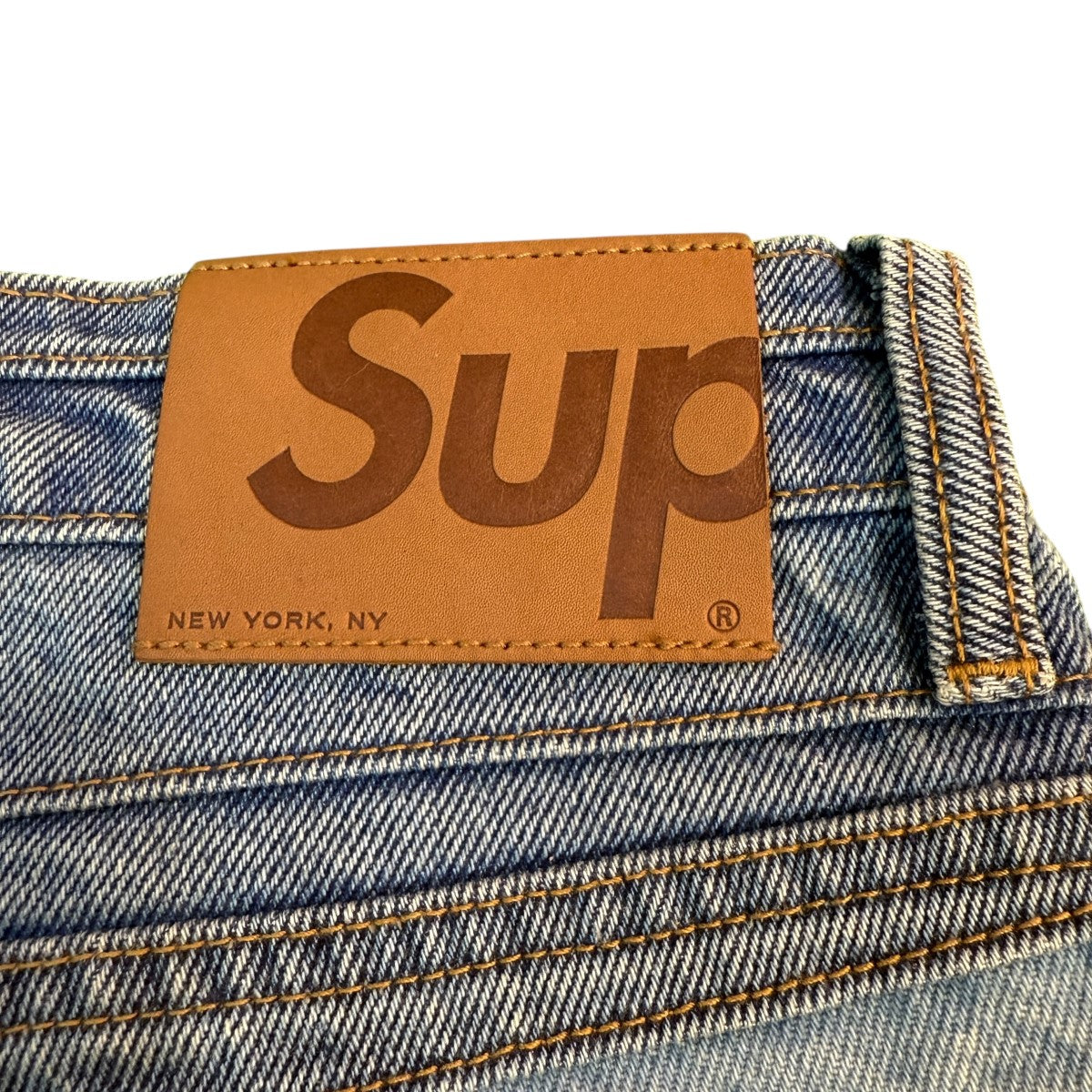 Supreme 22AW/Layered JeanWashed Blue／レイヤードデニムパンツweek14 古着・中古-5枚目のアイテム画像