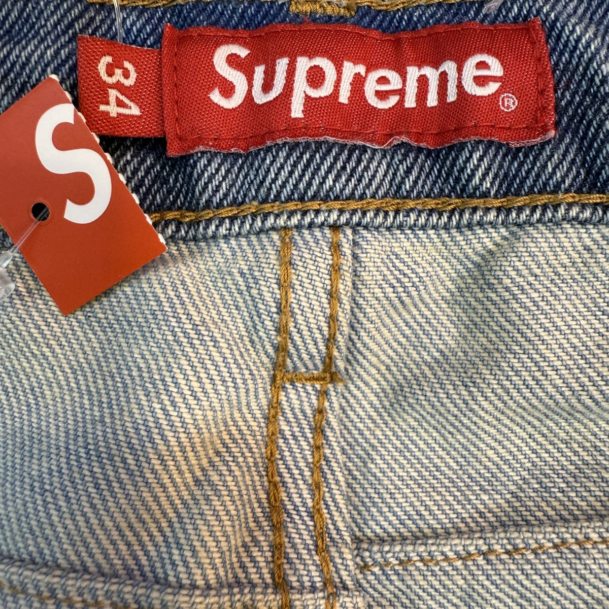 Supreme 22AW/Layered JeanWashed Blue／レイヤードデニムパンツweek14 古着・中古-8枚目のアイテム画像