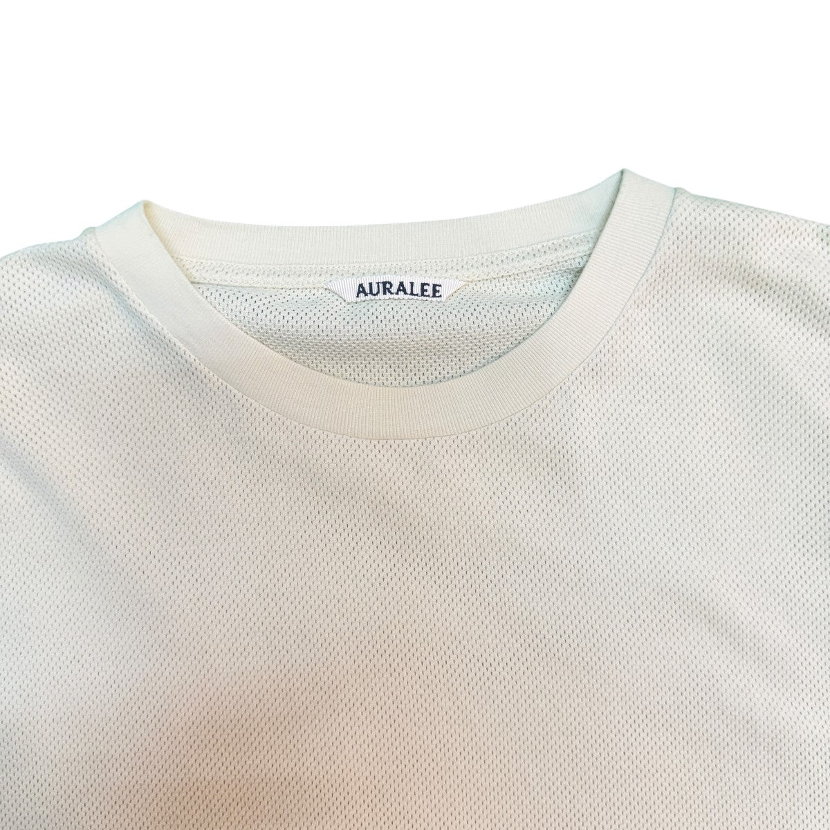AURALEE 23SS/COTTON MESH TEE／コットンメッシュTシャツ/A23ST02CM 古着・中古-2枚目のアイテム画像