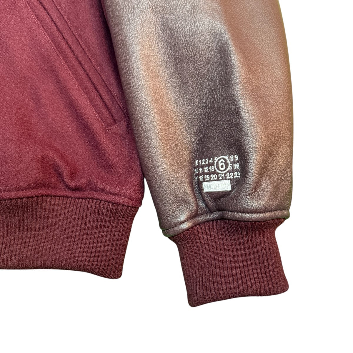 24AW/Split Varsity Jacket／MM6 メゾンマルジェラ スプリットバーシティージャケット