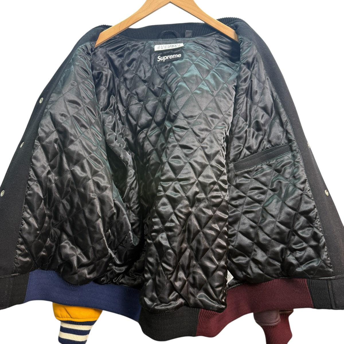 24AW/Split Varsity Jacket／MM6 メゾンマルジェラ スプリットバーシティージャケット