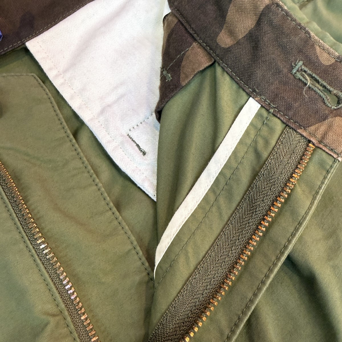 19SS/綿ナイロンツイル 塩縮撥水加工 P032／カーゴパンツWC-P032