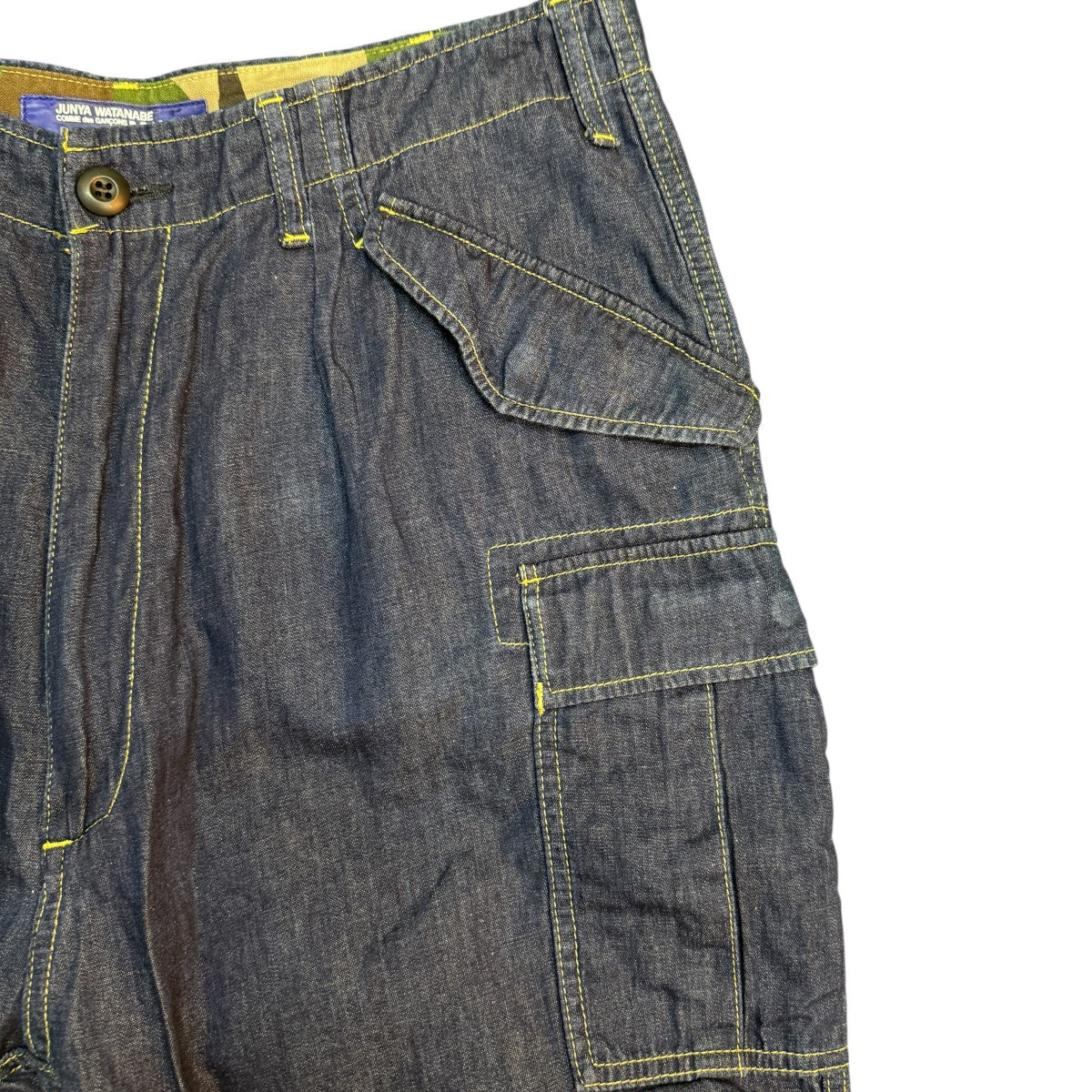 19SS/綿麻デニム／デニムサルエルカーゴパンツWC-P035