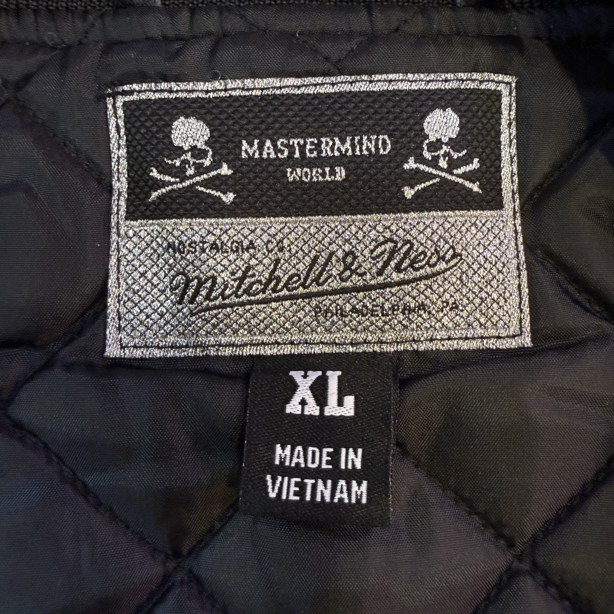 Mastermind WORLD×MITCHELL ＆ NESS 25AW/PRINT SATIN JACKET／サテンジャケットMN-A25-J300-C16 古着・中古-7枚目のアイテム画像