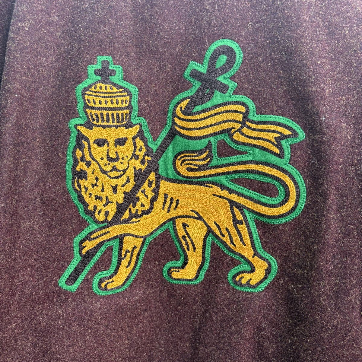 SASQUATCHfabrix． 23AW/STADIUM JACKET RASTA／スタジャン23AW-JKH-002 古着・中古-3枚目のアイテム画像