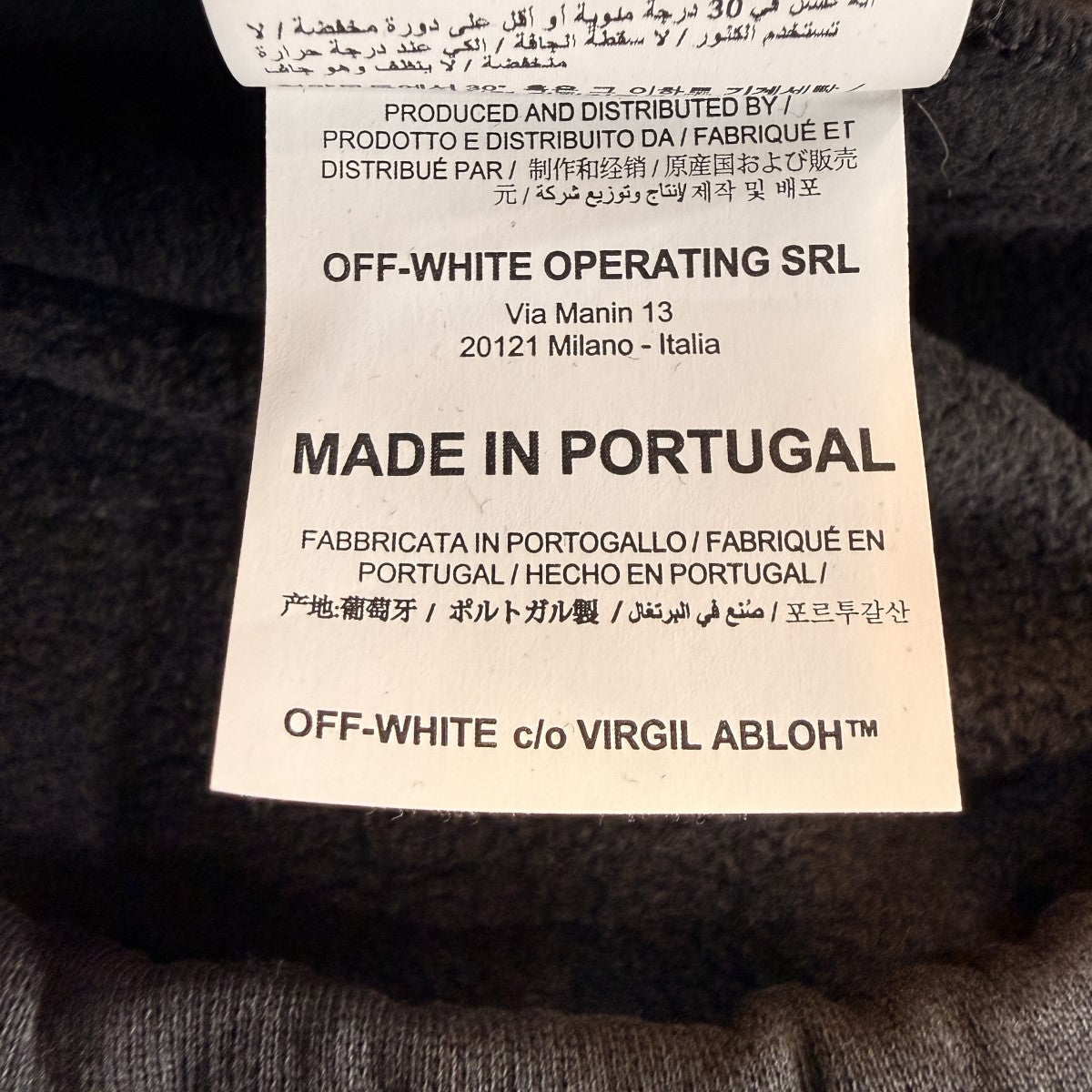 19AW/カラヴァッジョプリントタートルネックスウェット／タートルネックスウェットOMBA039F19E3009