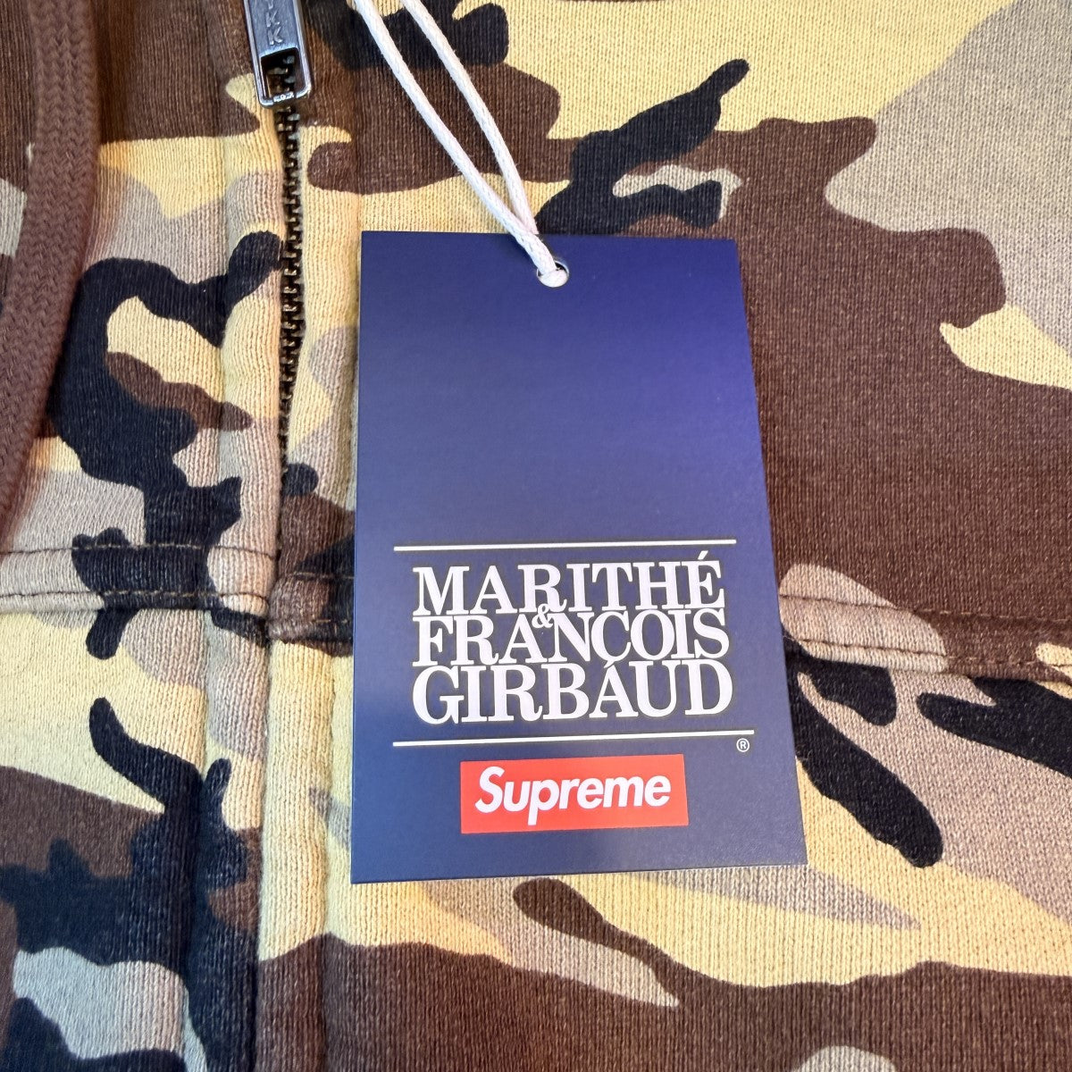 25SS/Zip Up Hooded Sweatshirt Camo／ジップアップスウェットパーカーカモカラー