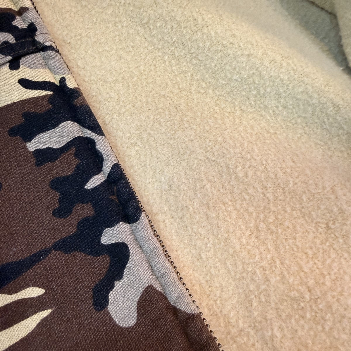 25SS/Zip Up Hooded Sweatshirt Camo／ジップアップスウェットパーカーカモカラー