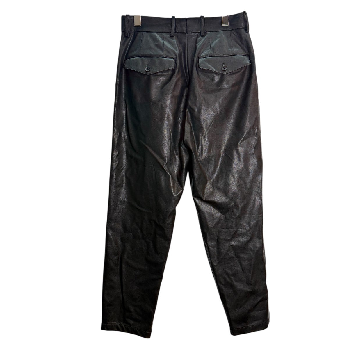 STIEN 21SS/FAKE LEATHER TROUSERS／フェイクレザーパンツST.231 古着・中古-2枚目のアイテム画像