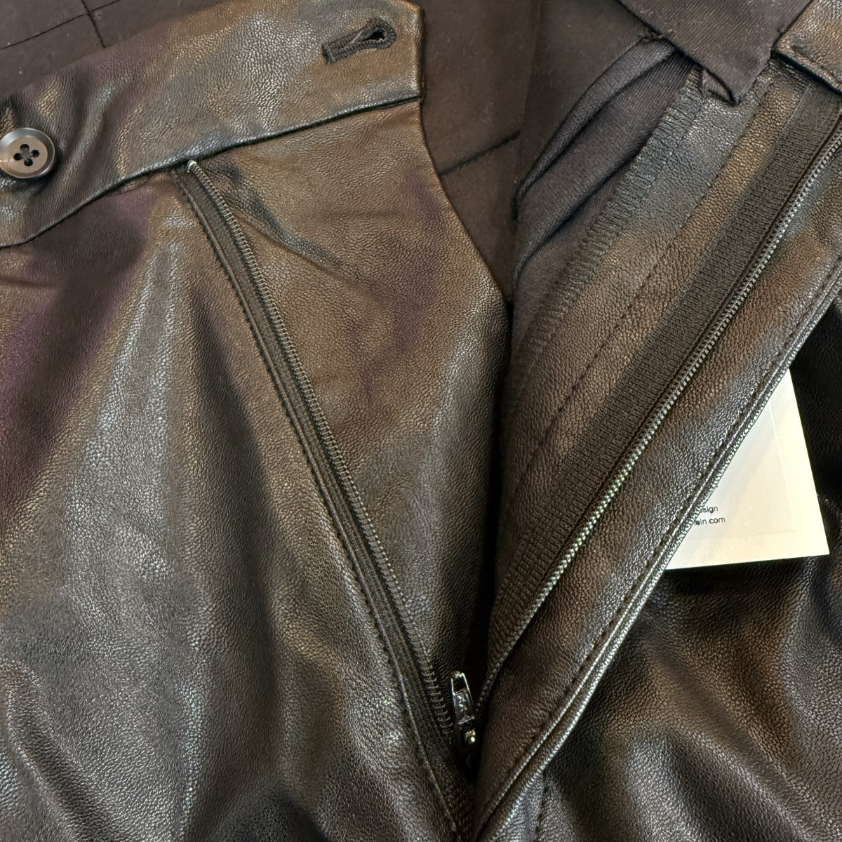 STIEN 21SS/FAKE LEATHER TROUSERS／フェイクレザーパンツST.231 古着・中古-4枚目のアイテム画像