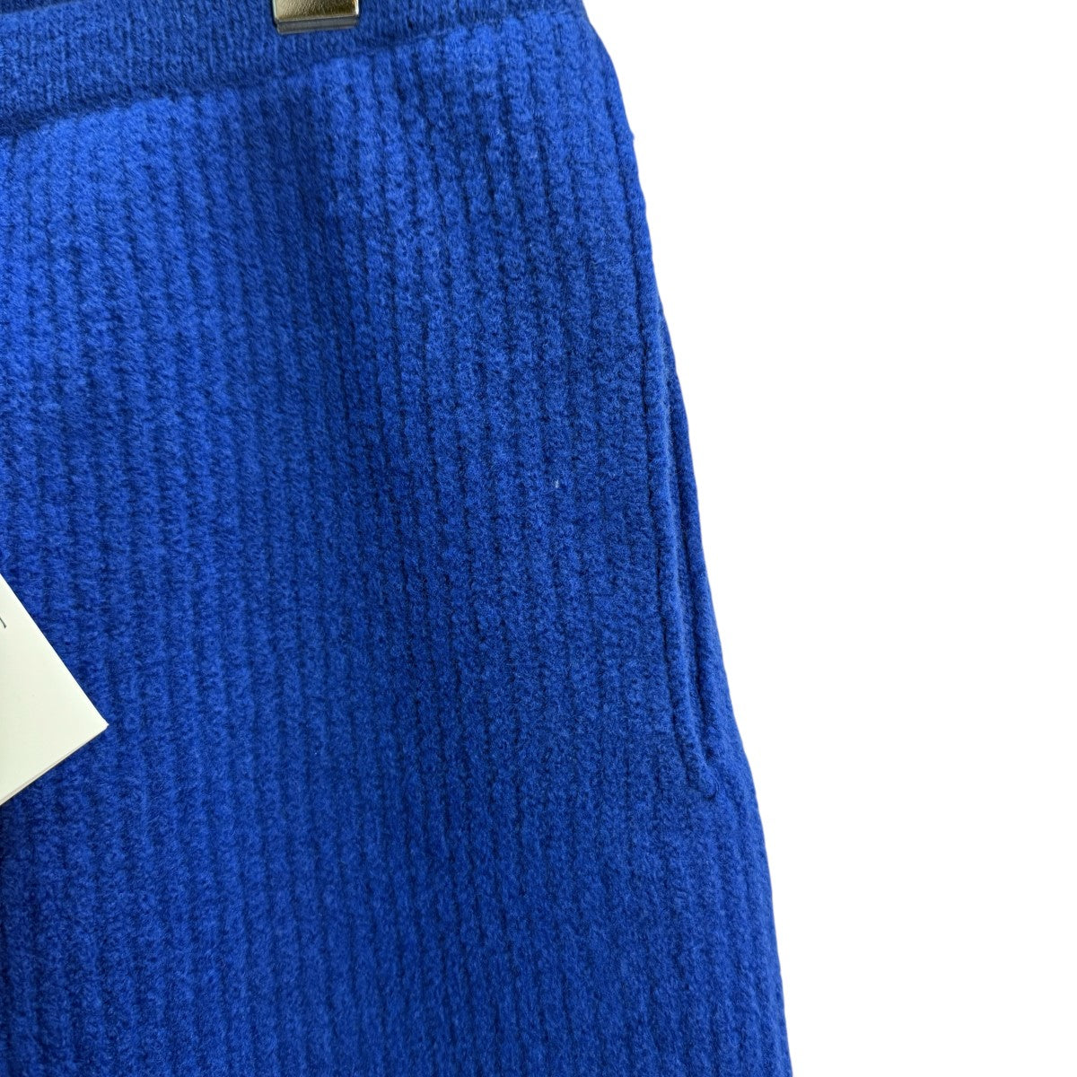 23AW/MILLED FRENCH MERINO RIB KNIT PANTS／リブニットパンツA23AP03MR