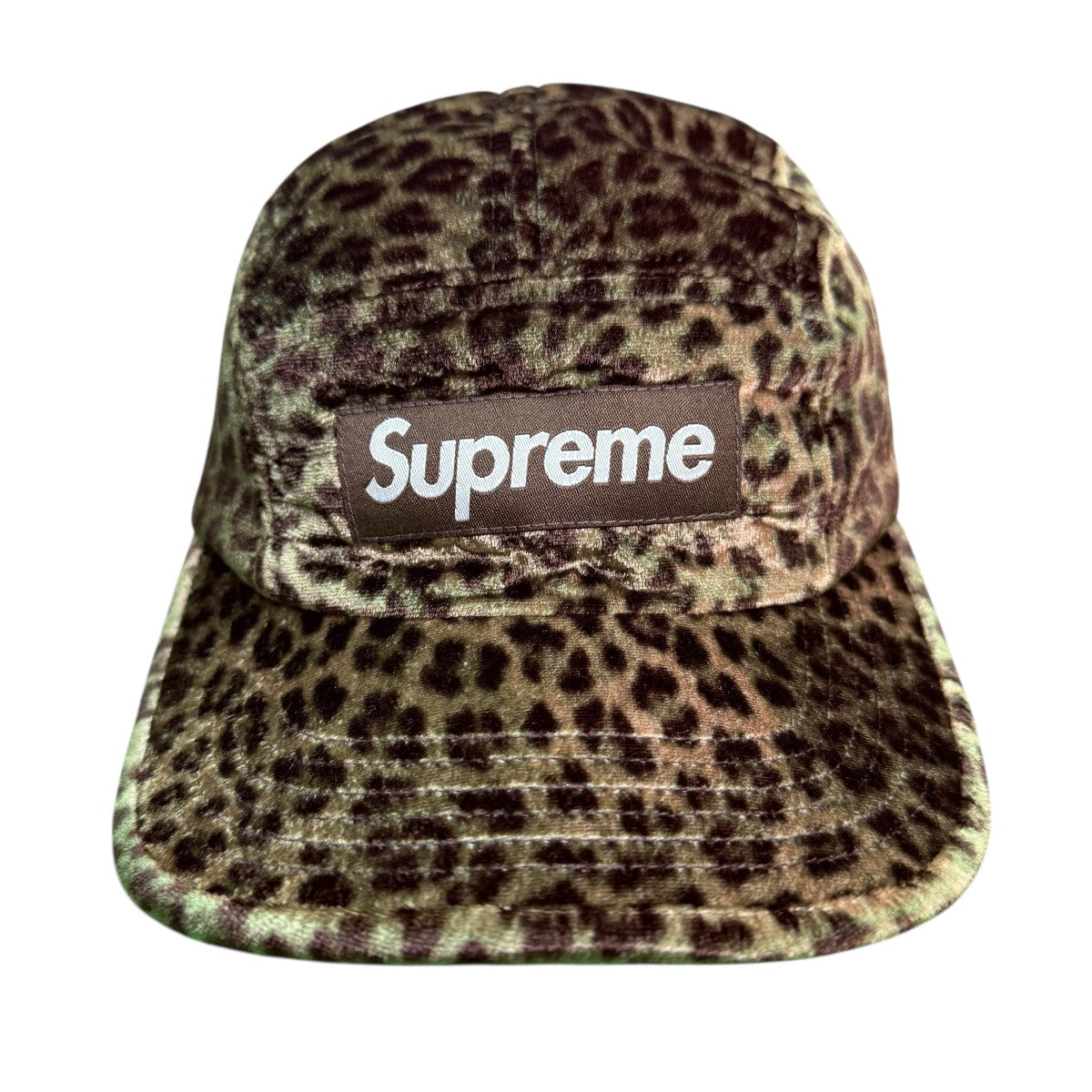 Supreme 24SS/Leopard Velvet Camp Cap／レオパードベルベットキャンプキャップ 古着・中古-3枚目のアイテム画像
