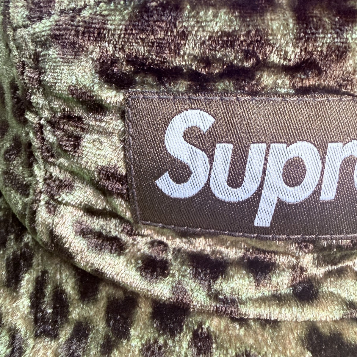 Supreme 24SS/Leopard Velvet Camp Cap／レオパードベルベットキャンプキャップ 古着・中古-4枚目のアイテム画像