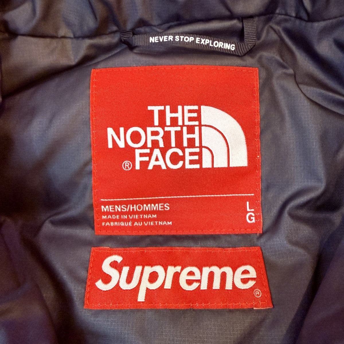 Supreme×THE NORTH FACE 22AW/800-Fill Half Zip Hooded Pullover／ザ・ノース・フェイス 800フィルハーフジップフードプルオーバーダウンND52205I 古着・中古-7枚目のアイテム画像