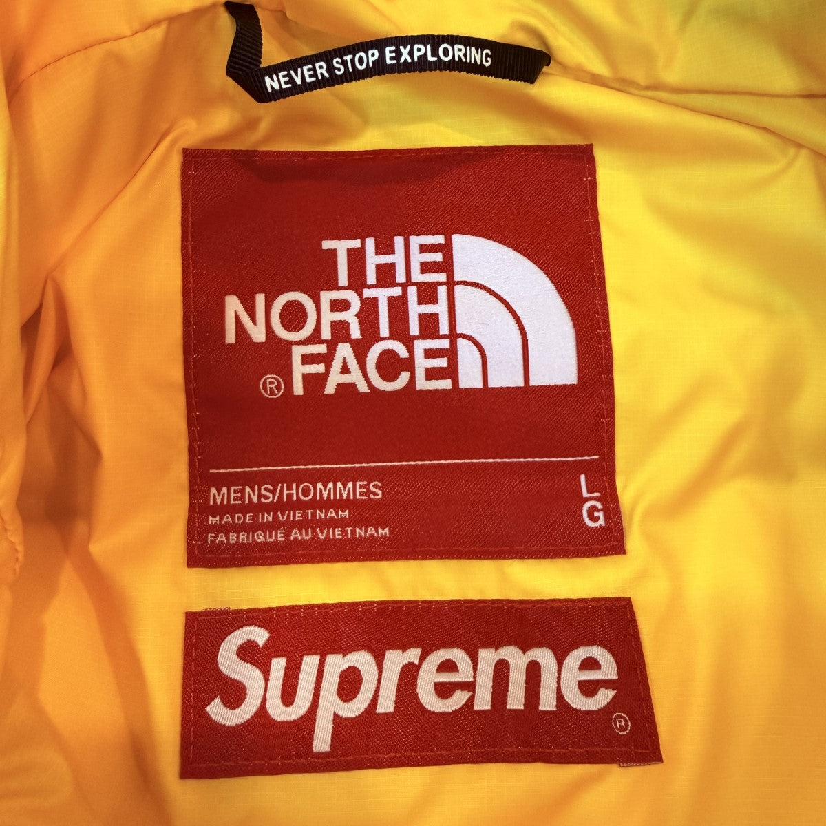 Supreme×THE NORTH FACE 22AW/800-Fill Half Zip Hooded Pullover／ザ・ノース・フェイス 800フィルハーフジップフードプルオーバーダウンND52205I 古着・中古-7枚目のアイテム画像